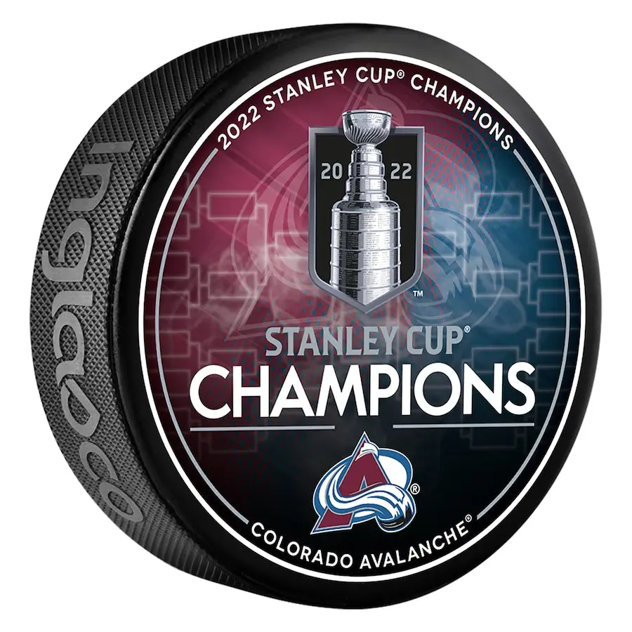 2022 NHL Stanley Cup Final Champions Colorado Avalanche Souvenir Puck - Image 2