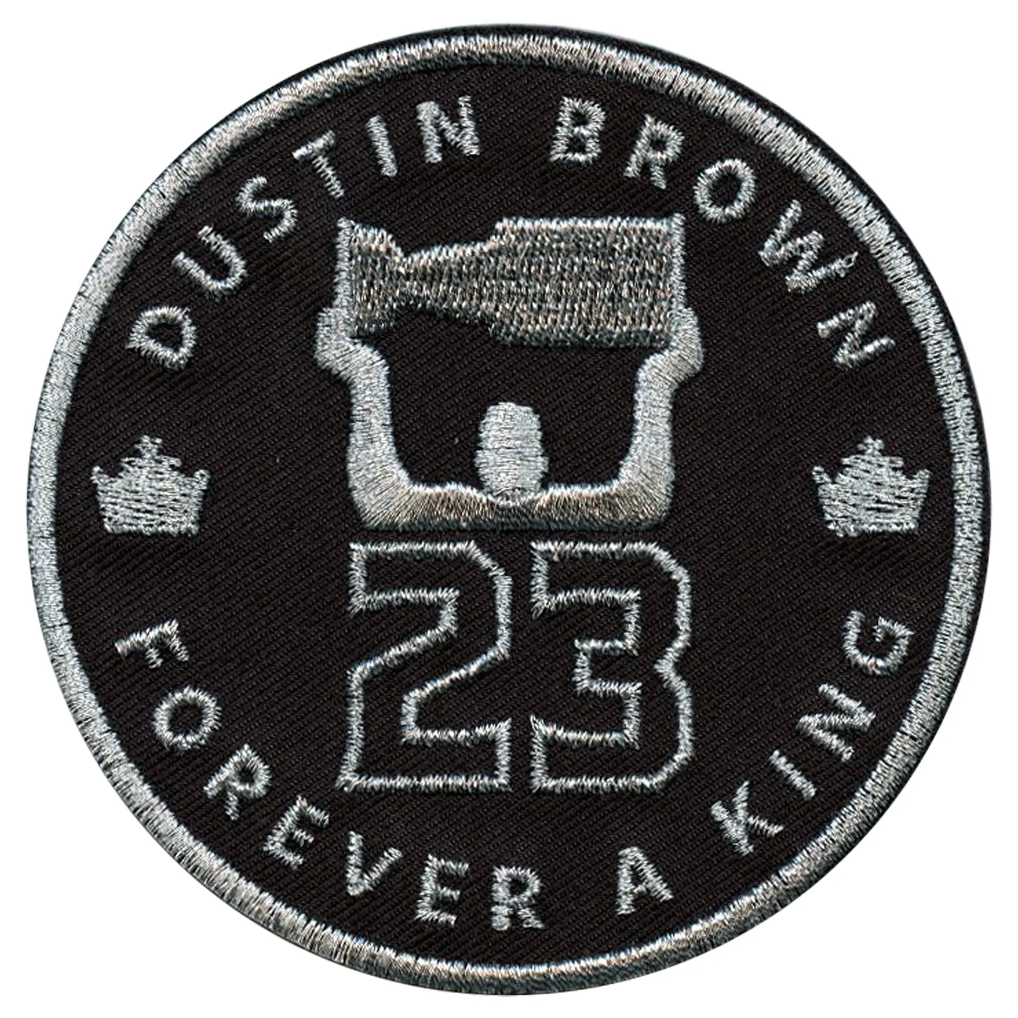 2023 Los Angeles Kings Dustin Brown Retirement Ceremony Jersey Patch Forever A King - Image 2