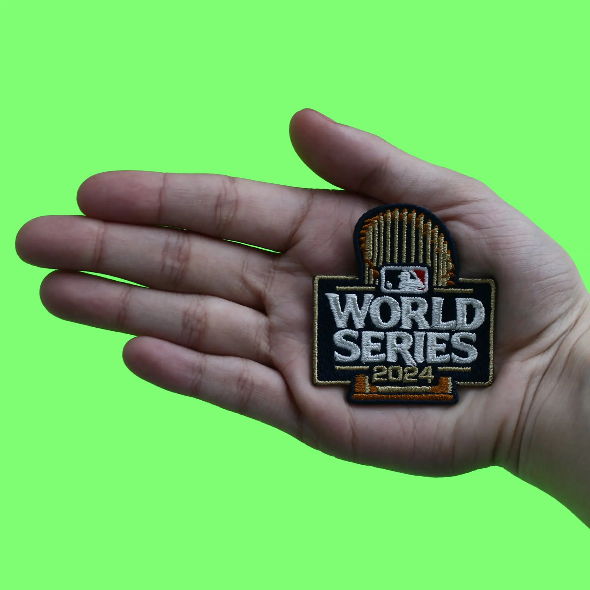 2024 MLB World Series Hat Jersey Patch Embroidered New York Yankees Los Angeles Dodgers - Image 3