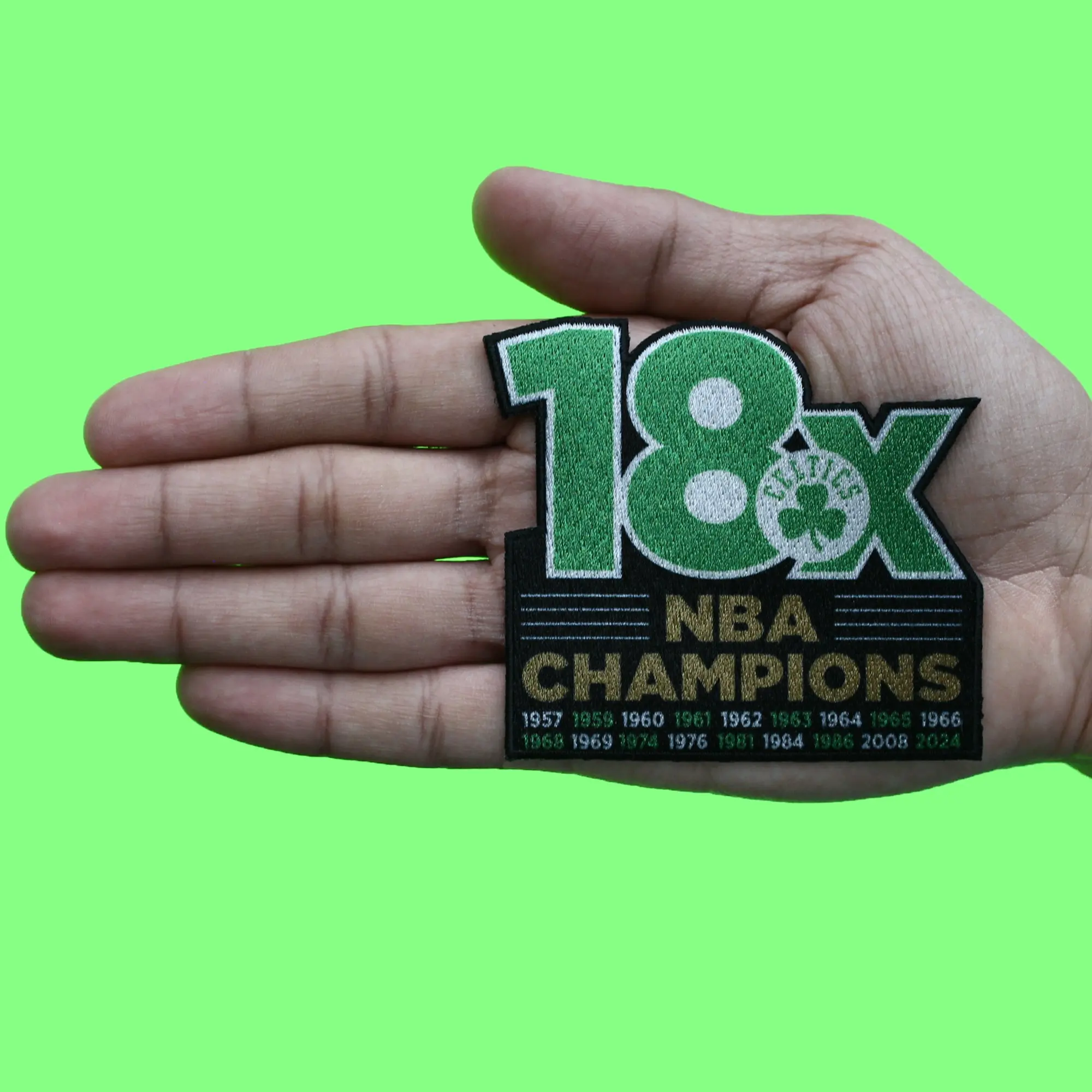 2024 NBA Finals Champions Boston Celtics 18X Success Patch - Image 3