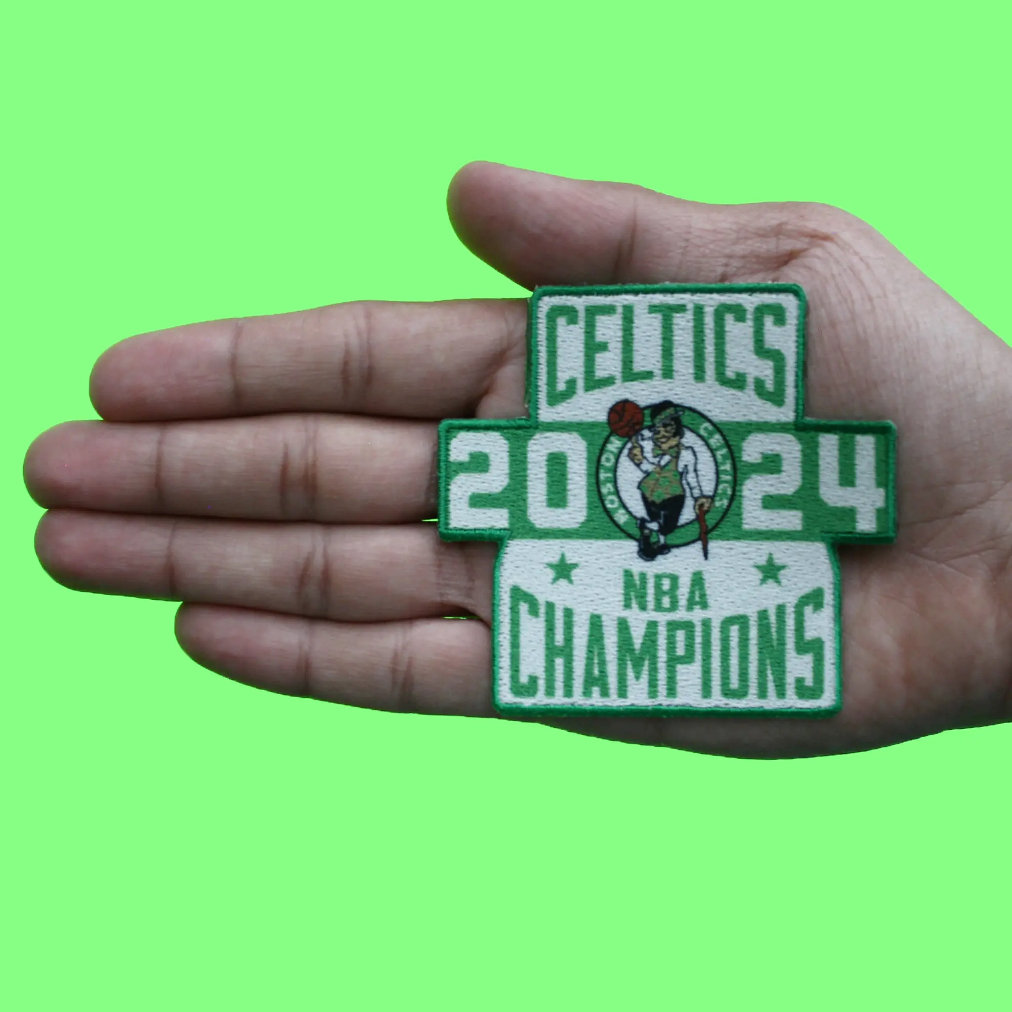 2024 NBA Finals Champions Boston Celtics Stacking Sublimated Patch Iron On - Image 3