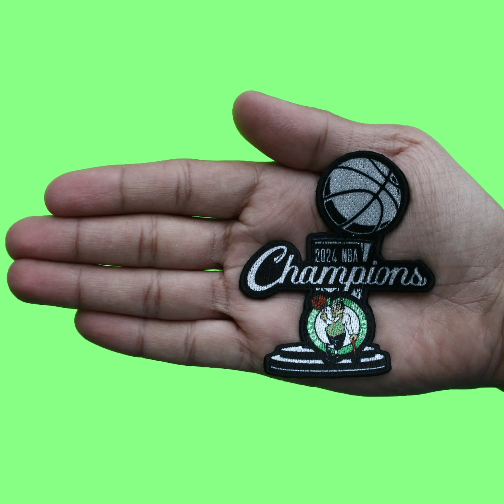 2024 NBA Finals Champions Boston Celtics Trophy Patch - Image 3