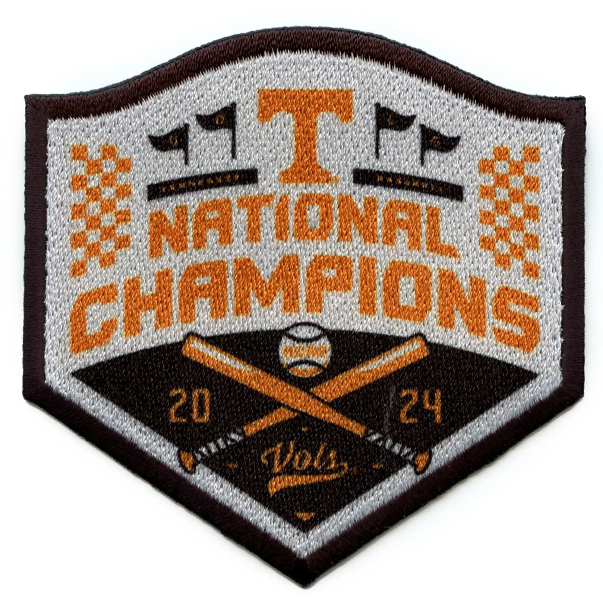 2024 NCAA Men's College World Series Champions Tennessee Volunteers Jersey Patch - Image 2