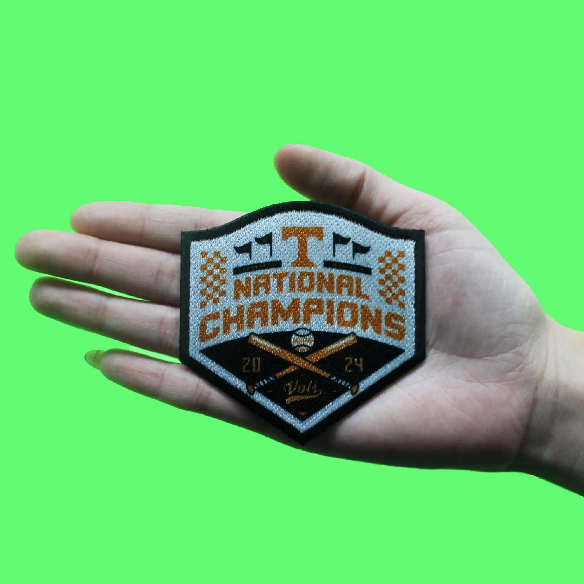 2024 NCAA Men's College World Series Champions Tennessee Volunteers Jersey Patch - Image 3