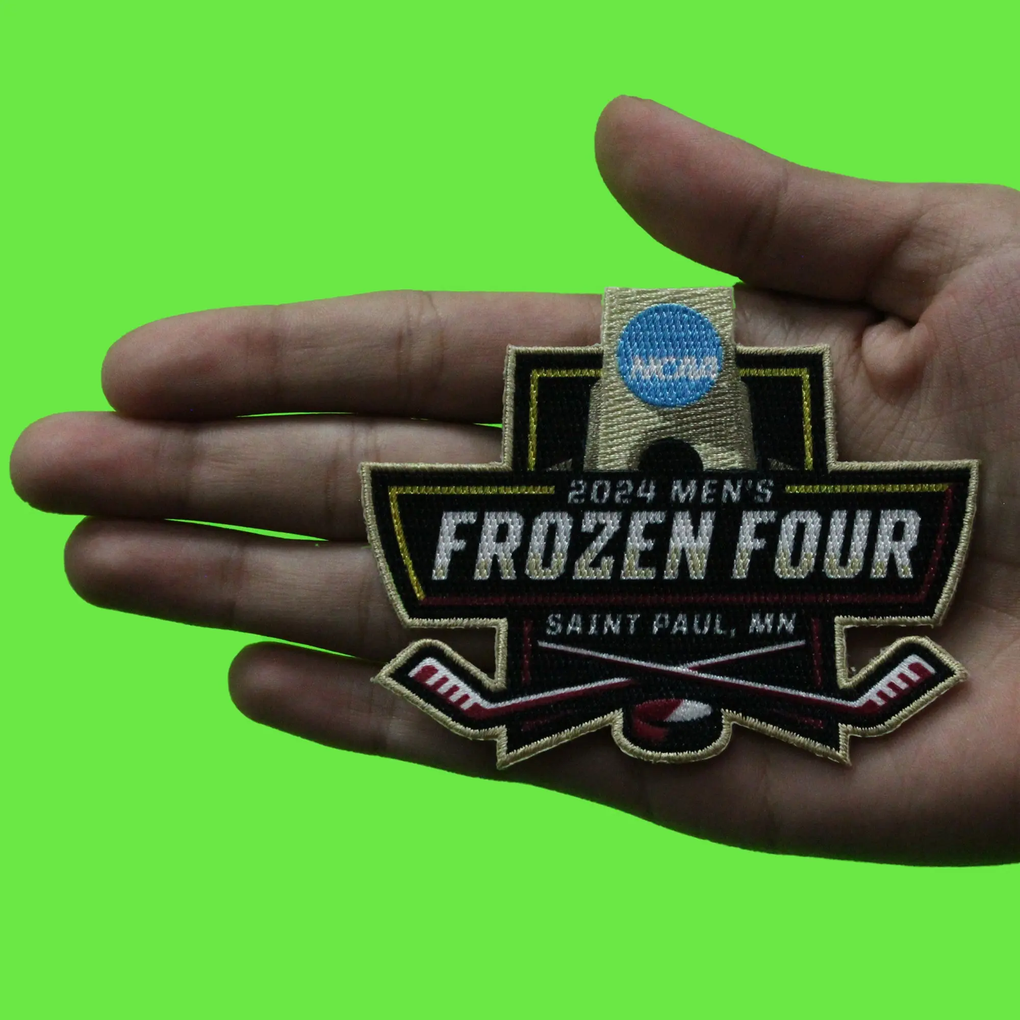 2024 NCAA Men's Hockey Frozen Four Saint Paul Minnesota Sublimated Jersey Patch - Image 2
