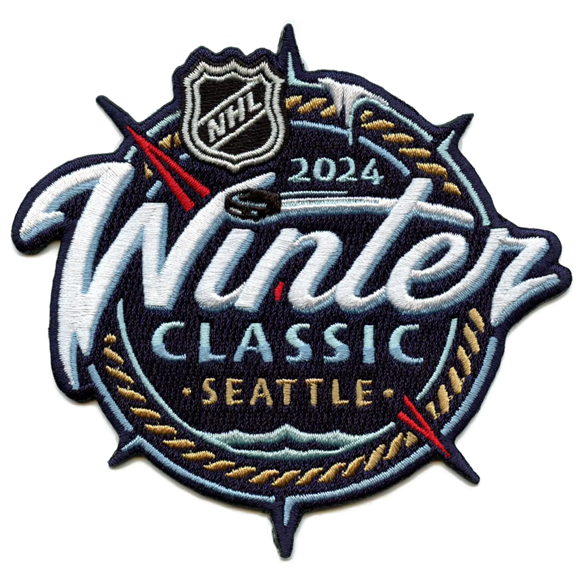 2024 NHL Winter Classic Jersey Patch Seattle Kraken vs Las Vegas Golden Knights - Image 2