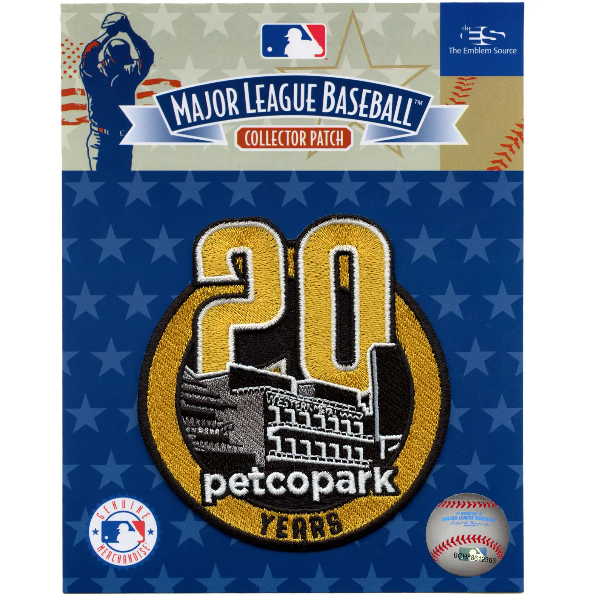 2024 San Diego Padres 20th Anniversary Jersey Patch Petco Park