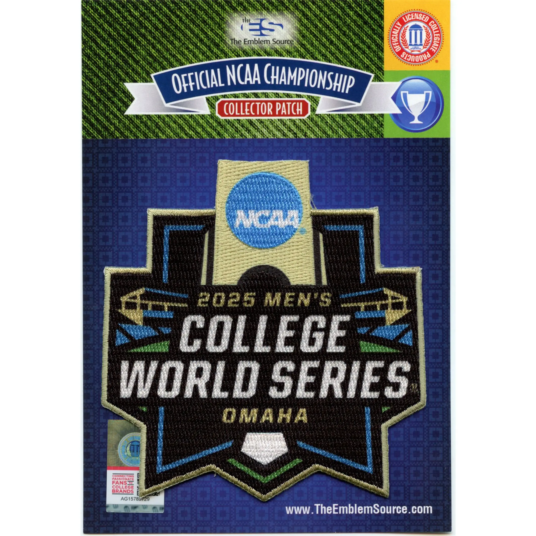 2025 NCAA Men's College World Series Omaha Jersey Patch LSU Tigers Carolina