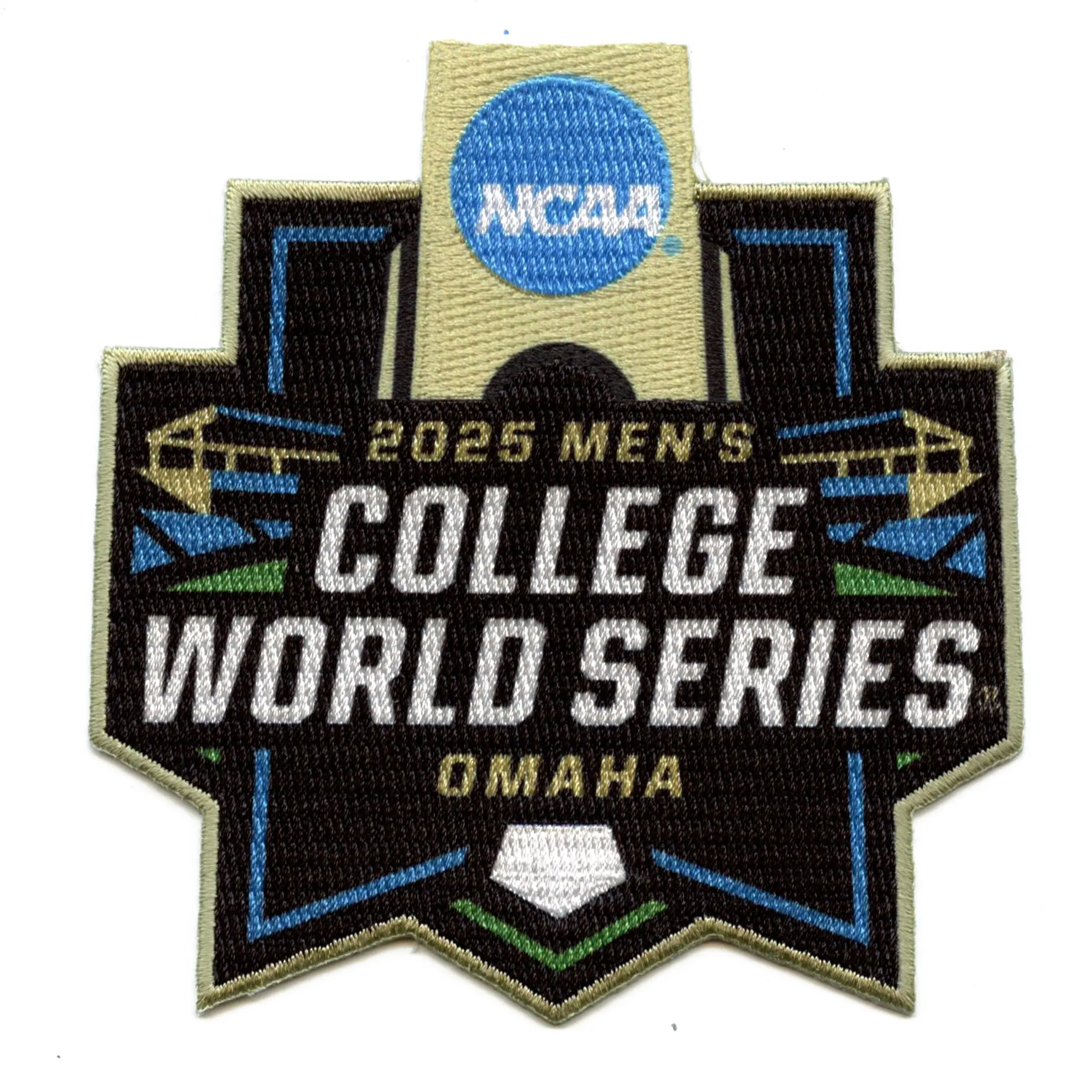 2025 NCAA Men's College World Series Omaha Jersey Patch LSU Tigers Carolina - Image 2