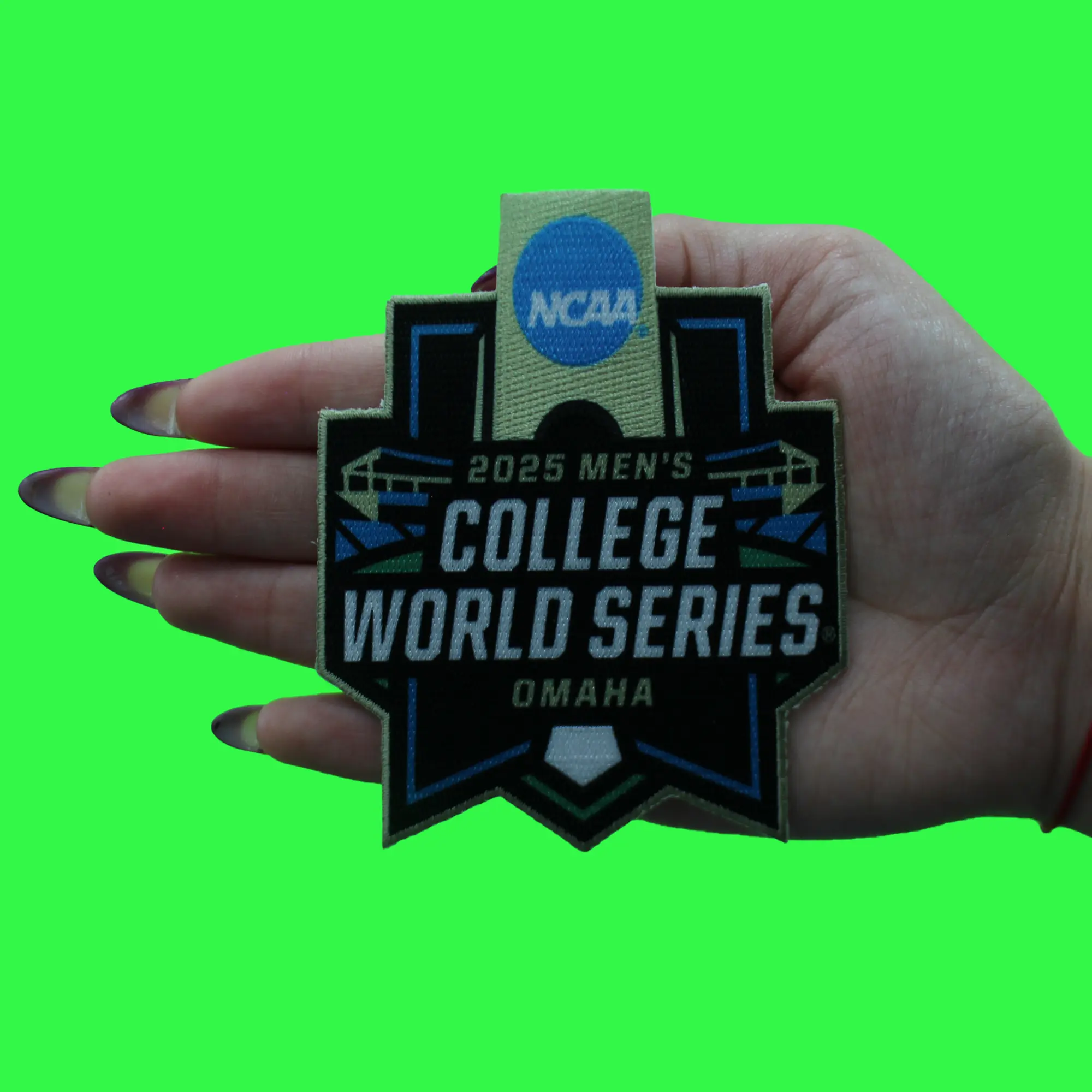 2025 NCAA Men's College World Series Omaha Jersey Patch LSU Tigers Carolina - Image 3