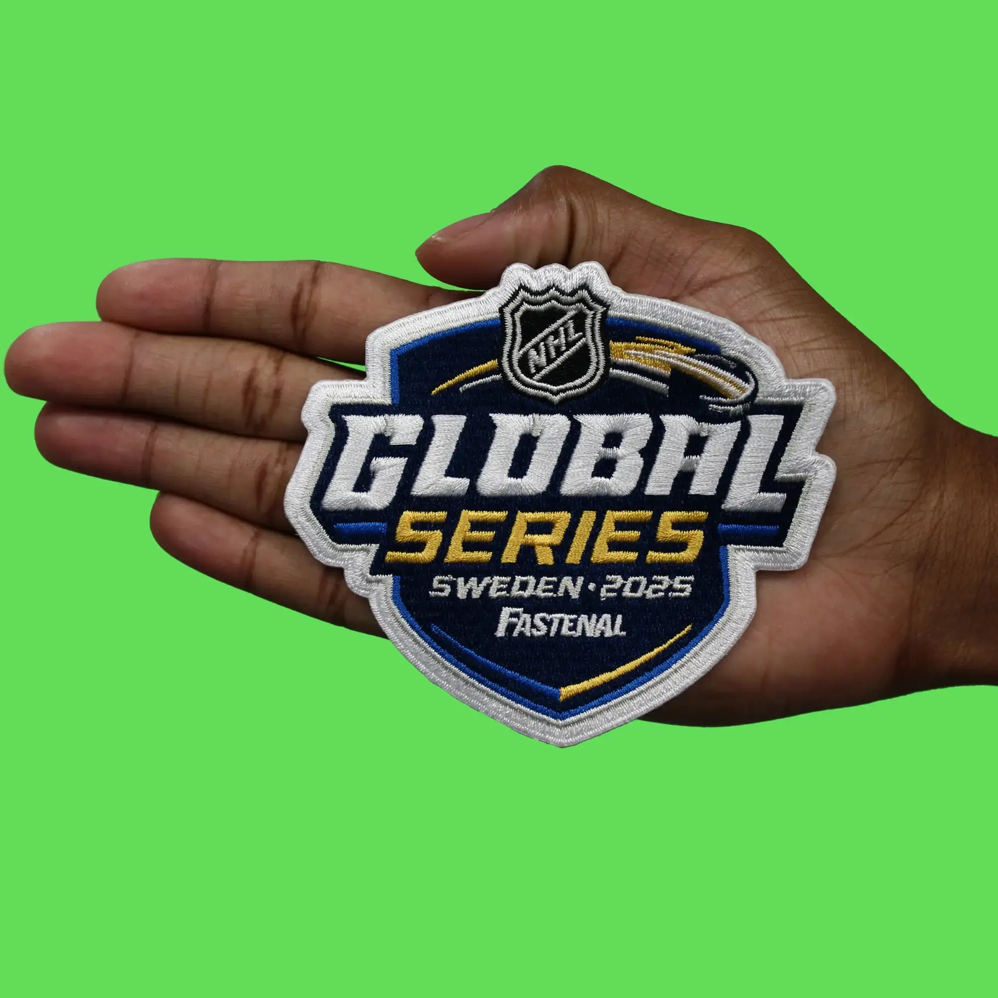 2025 NHL Global Series Pittsburgh Penguins Nashville Predators Jersey Patch (Sweden) - Image 3