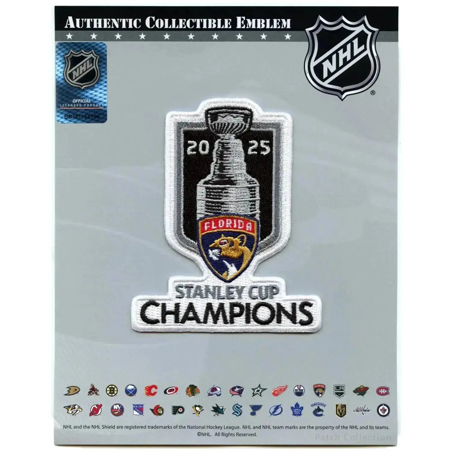 2025 NHL Stanley Cup Final Champions Florida Panthers Jersey Patch