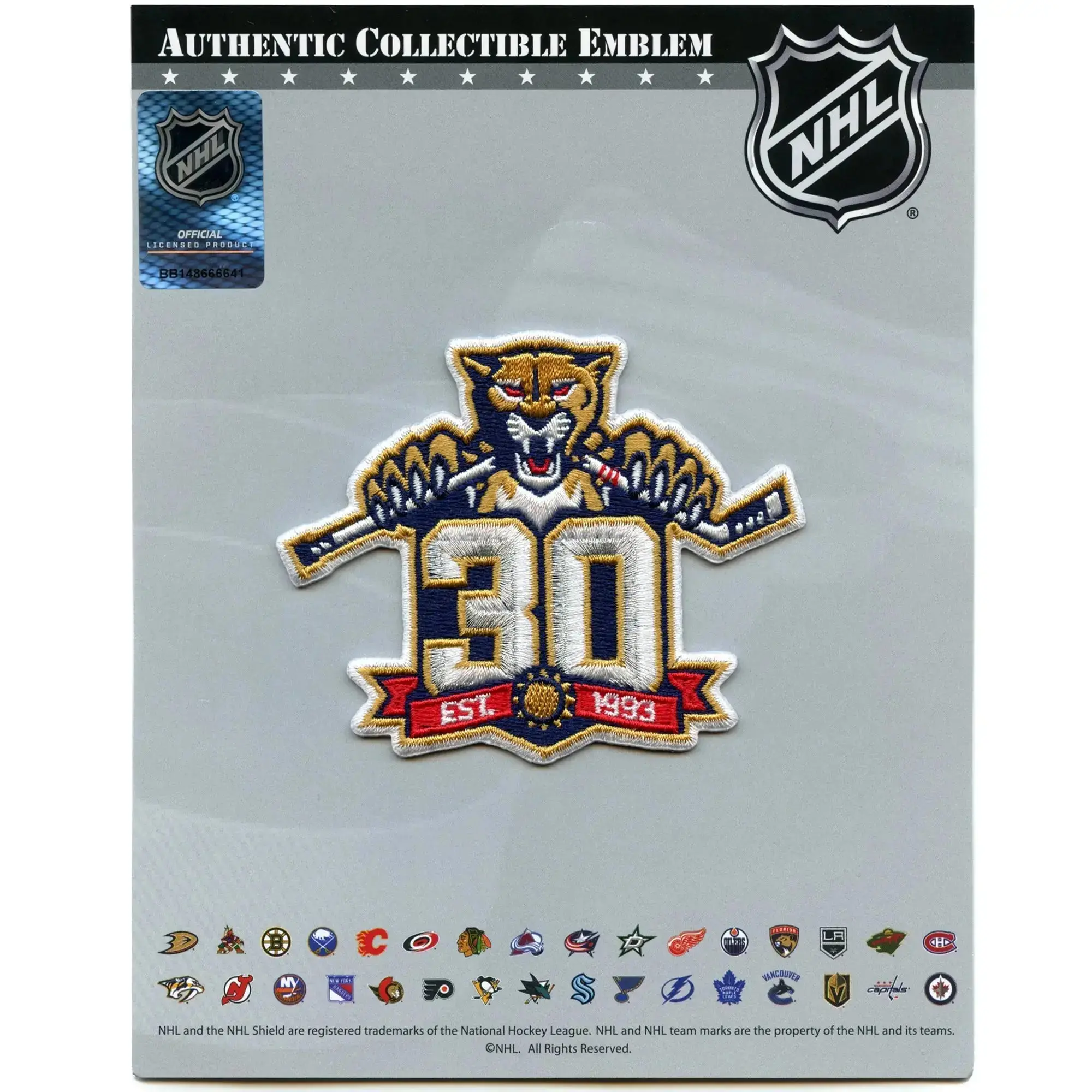 2025 Stanley Cup Champions Florida Panthers 30th Anniversay Patch Combo - Image 2
