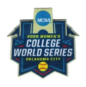 2025 Women's Softball NCAA College World Series Patch Oklahoma City Sublimation