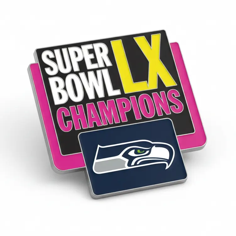 2026 NFL Super Bowl LX 60 Champions Pin Seattle Seahawks