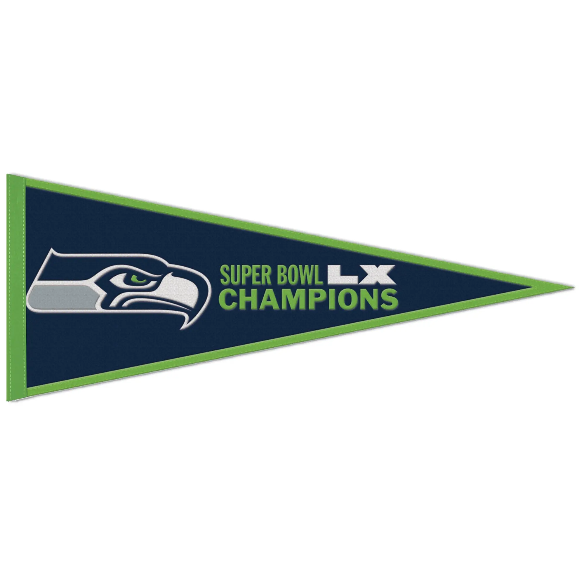 2026 NFL Super Bowl LX 60 Champions Wool Pennant Seattle Seahawks