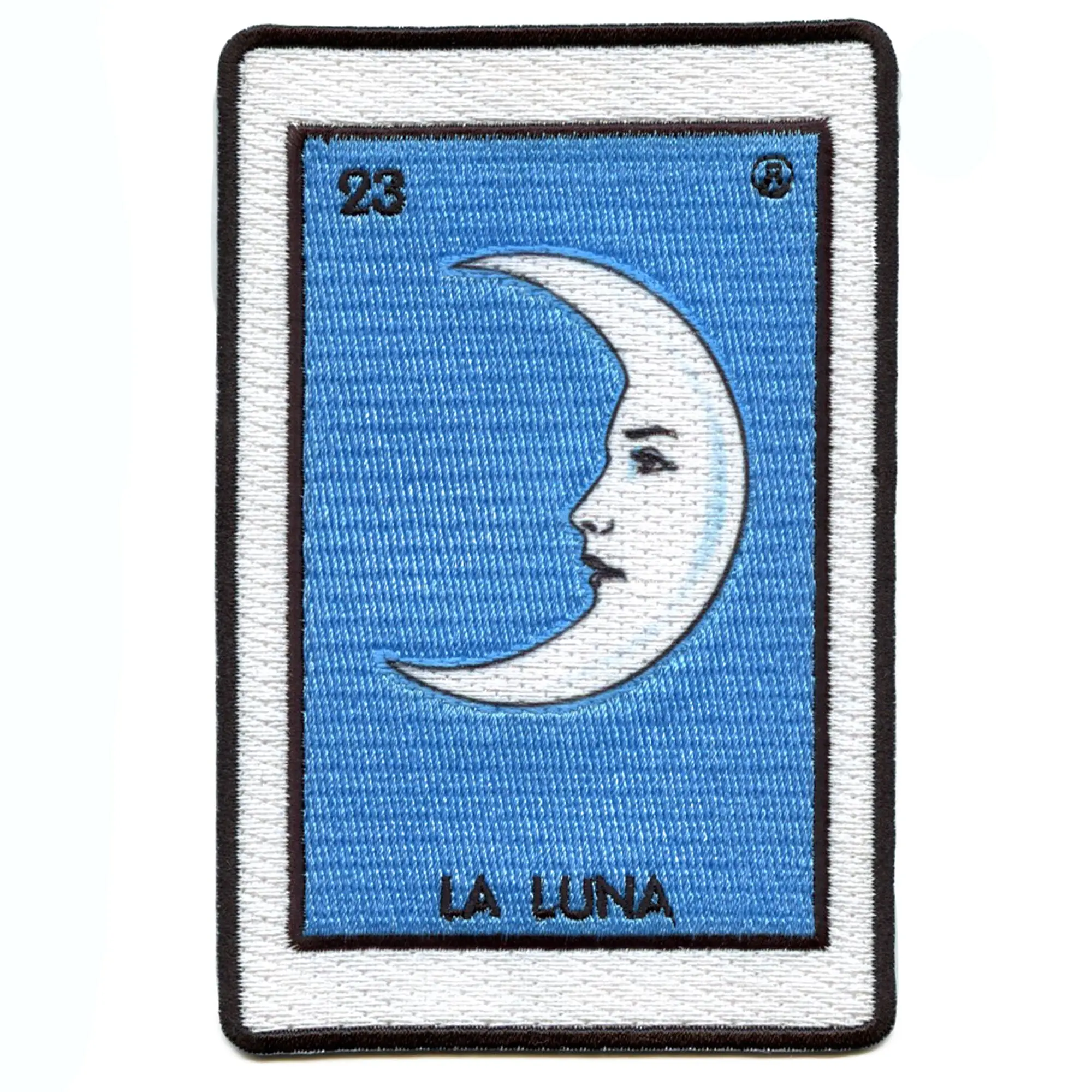La Luna 23 Patch Moon Mexican Loteria Card Sublimated Embroidery Iron On - Image 2