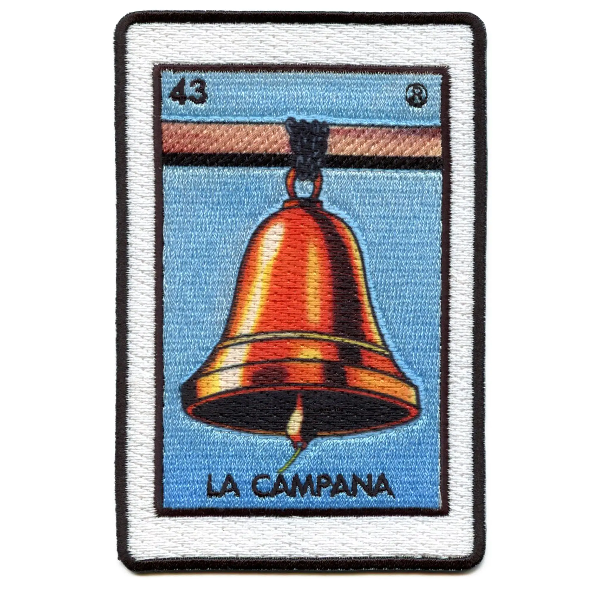 La Campana 43 Patch Bell Mexican Loteria Card Sublimated Embroidery Iron On - Image 2