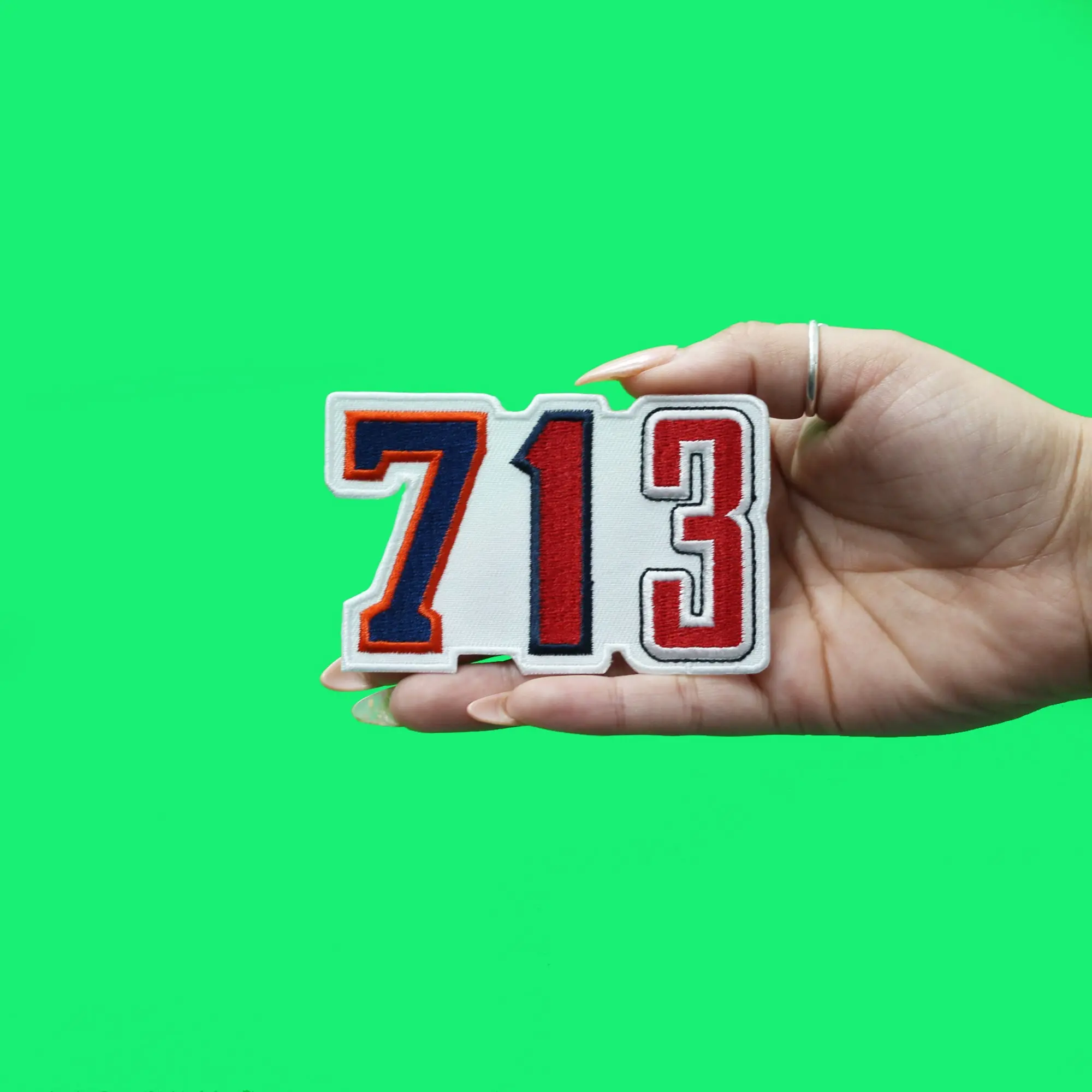 713 Houston Patch Sports Parody Embroidered Iron-On - Image 3