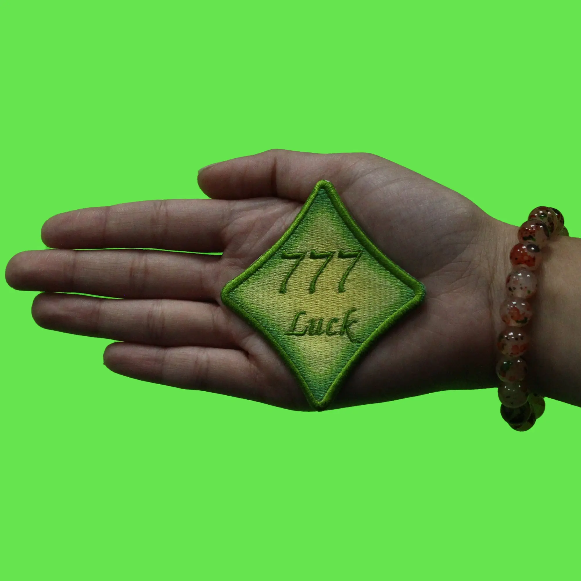 777 Angel Numbers Patch Luck Mythology Psychic Embroidered Iron On - Image 2