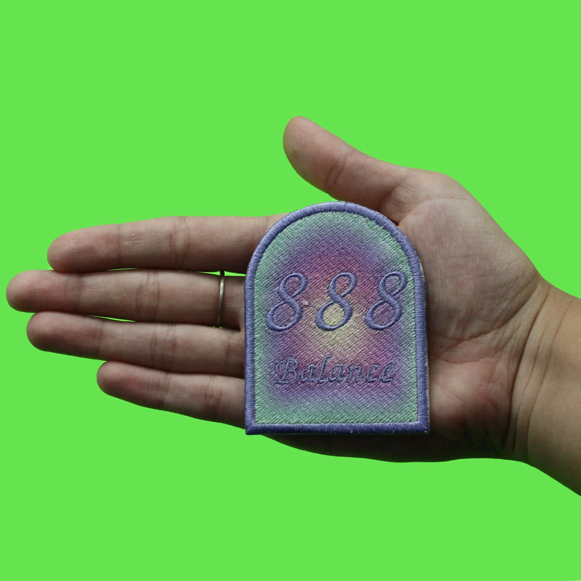 888 Angel Numbers Patch Balance Mythology Psychic Embroidered Iron On - Image 2