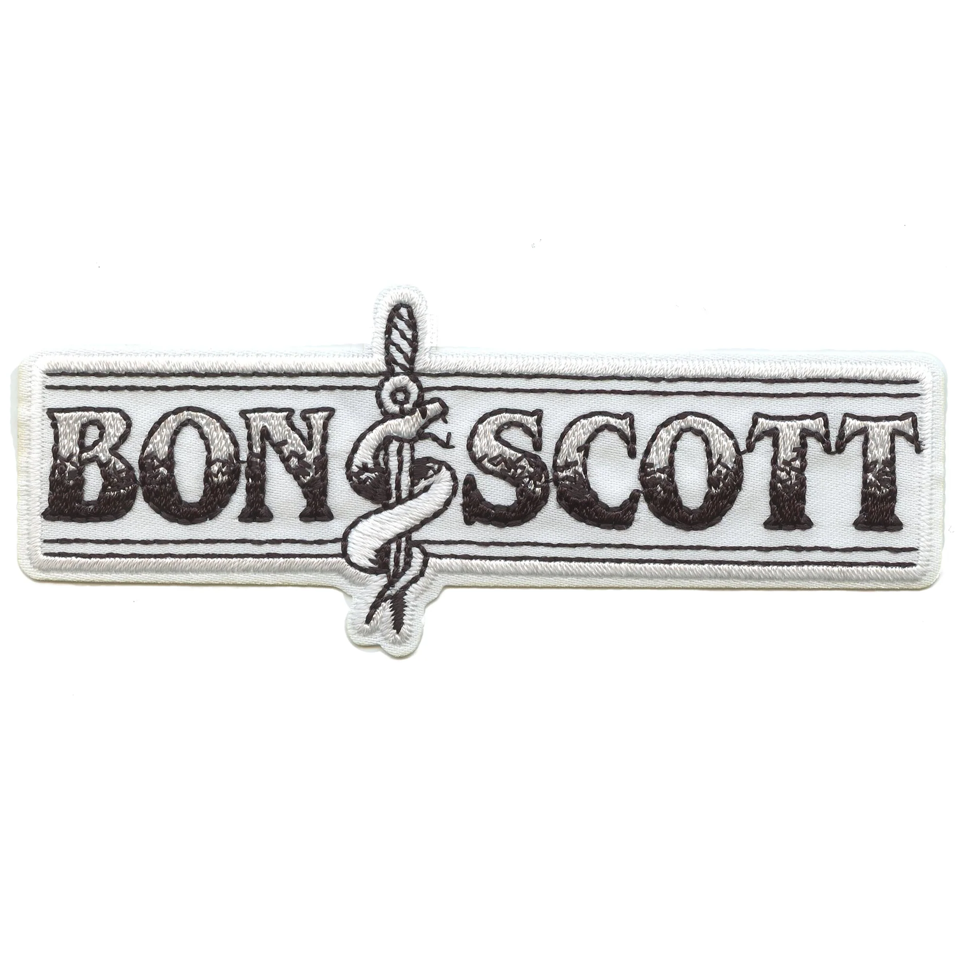 ACDC Bon Scott Snake Patch Rock Band Music Embroidered Iron On