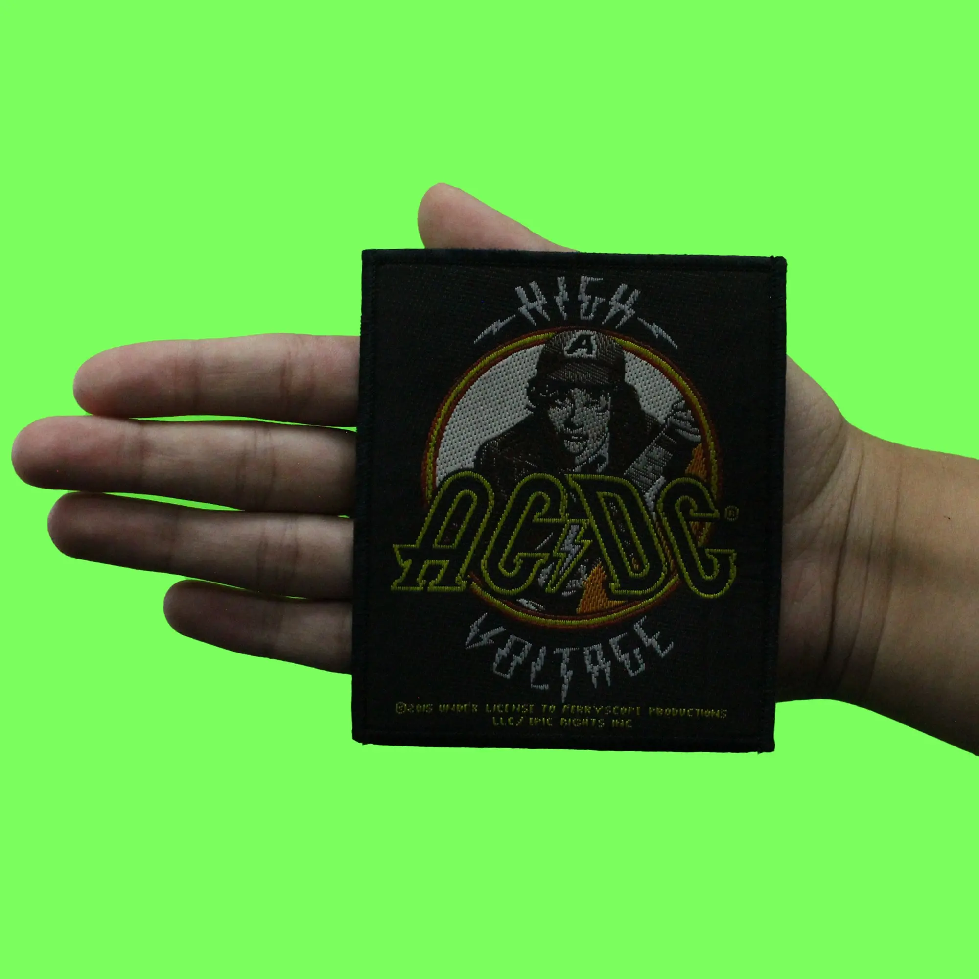 ACDC High Voltage Album Patch Rock Band Music Woven Sew On - Image 2