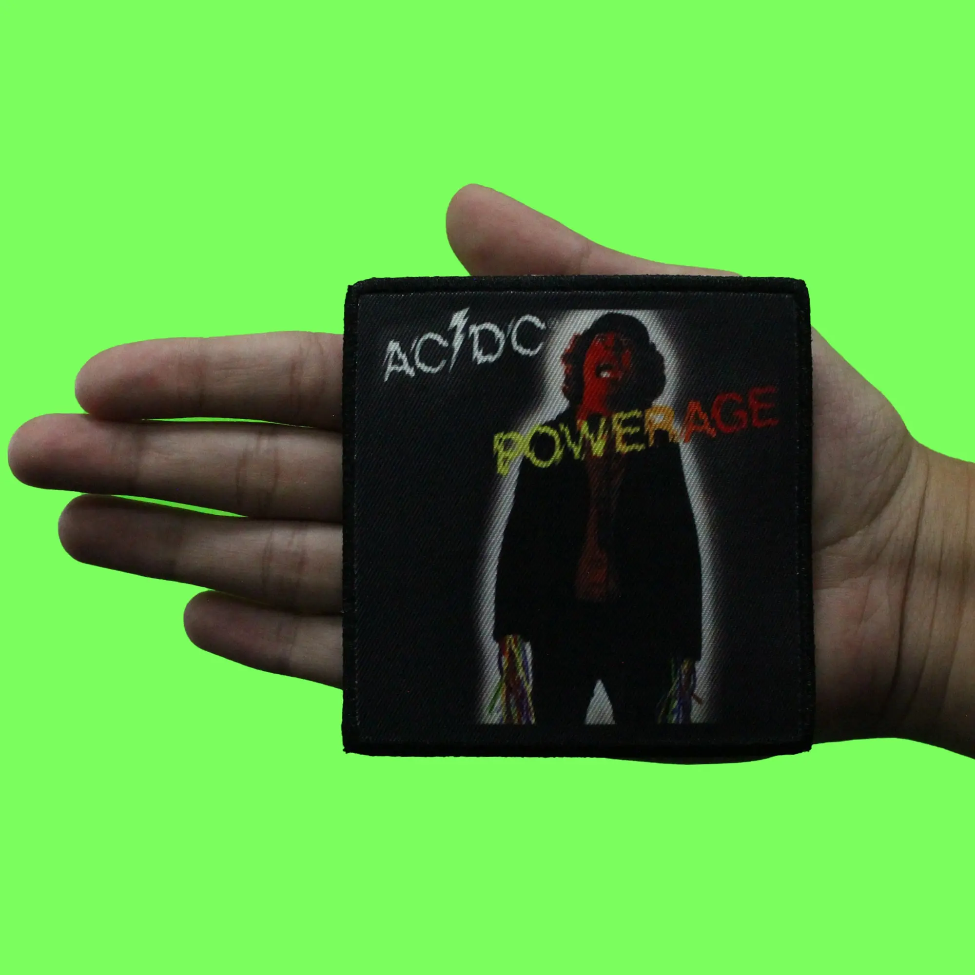 ACDC Powerage Album Patch Rock Band Music Sublimated Iron On - Image 2