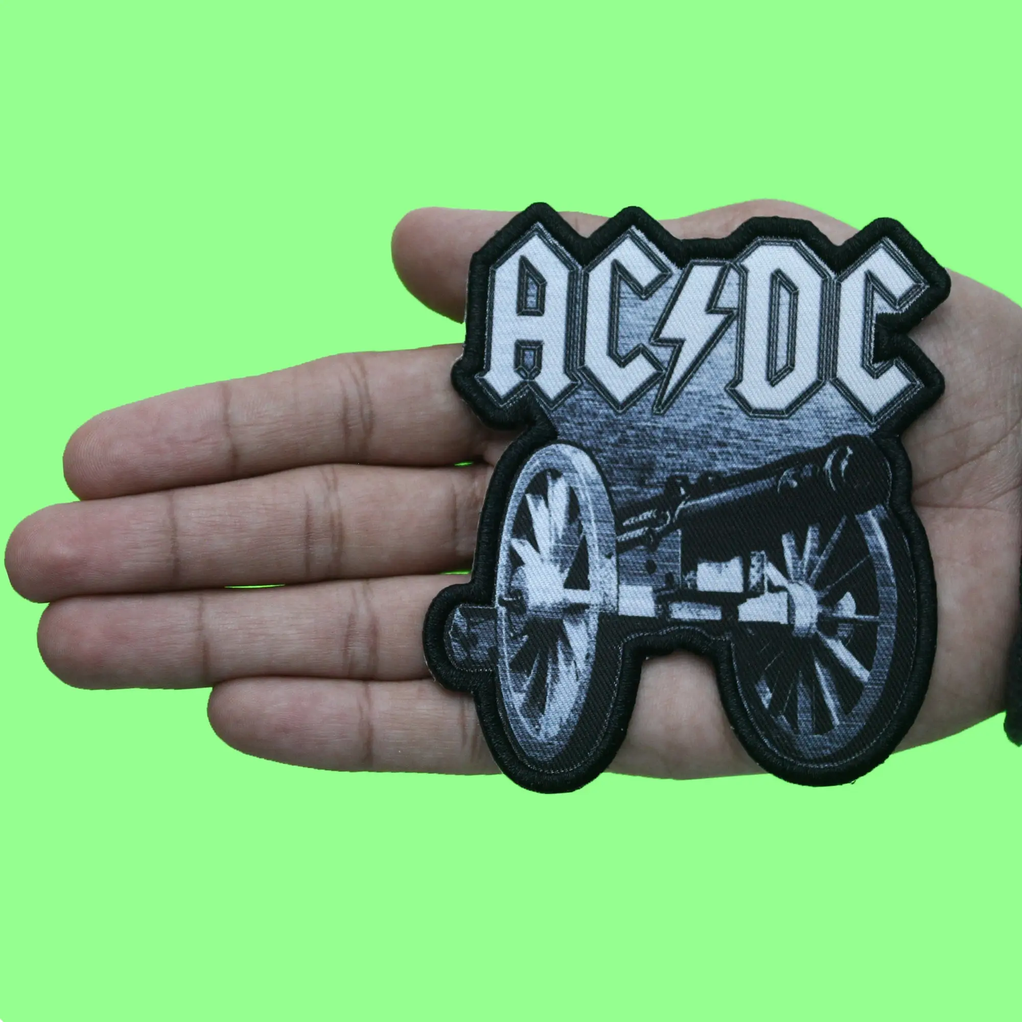 ACDC Rock Band Patch For Those About To Rock Cannon Sublimated Iron On - Image 2