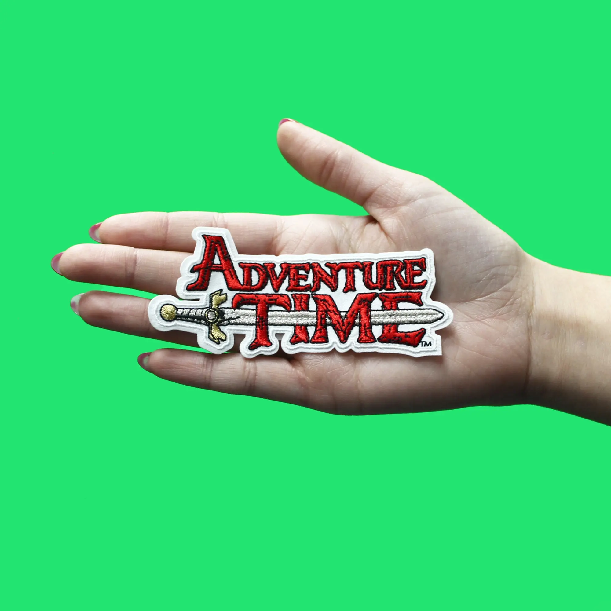 Adventure Time Main Logo Patch Cartoon Network Animation Embroidered Iron On - Image 2