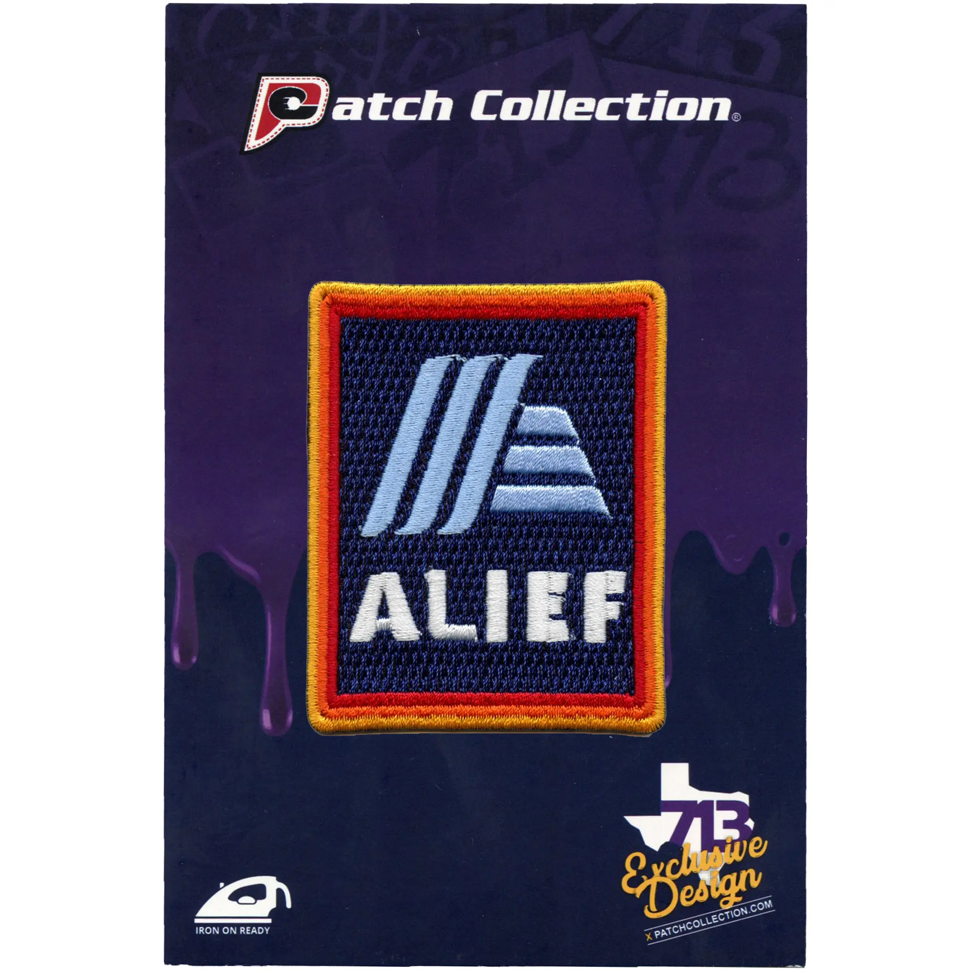 Alief Southwest Houston Neighborhood Patch Supermarket Chain Embroidered Iron On