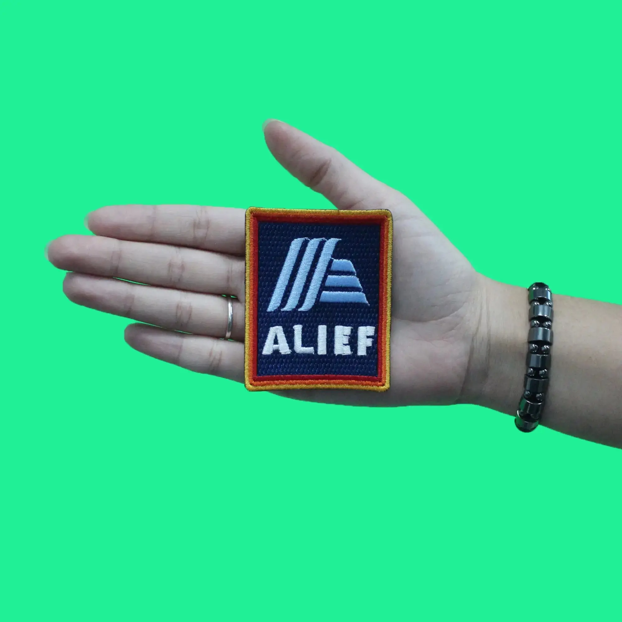 Alief Southwest Houston Neighborhood Patch Supermarket Chain Embroidered Iron On - Image 3