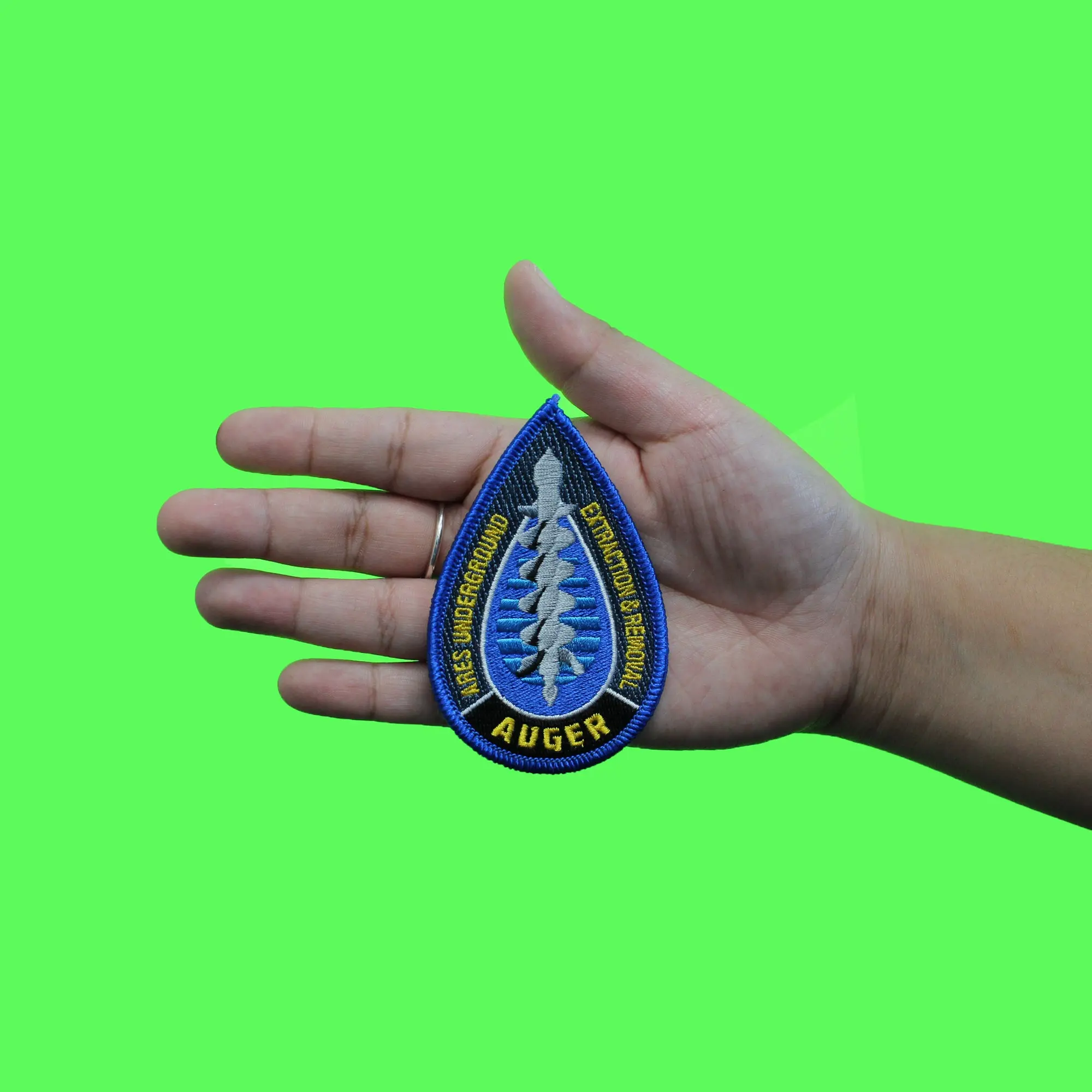 For All Of Mankind Patch Auger Extraction And Removal Ares Underground Embroidered Iron On - Image 2