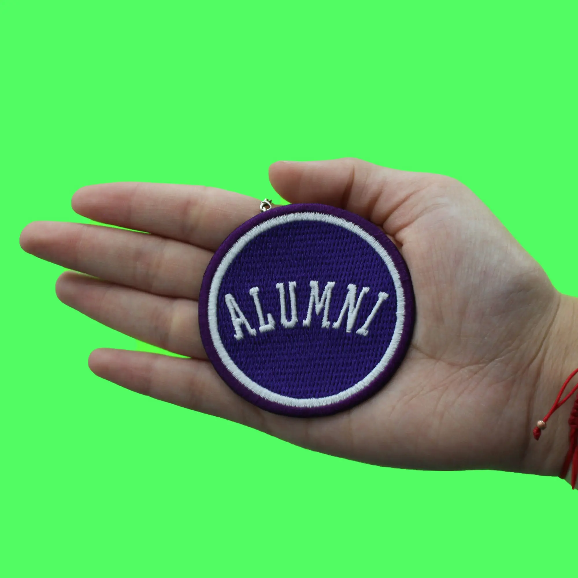 Alumni College Student Patch Fort Worth Texas Purple Graduate Embroidered Iron On - Image 2