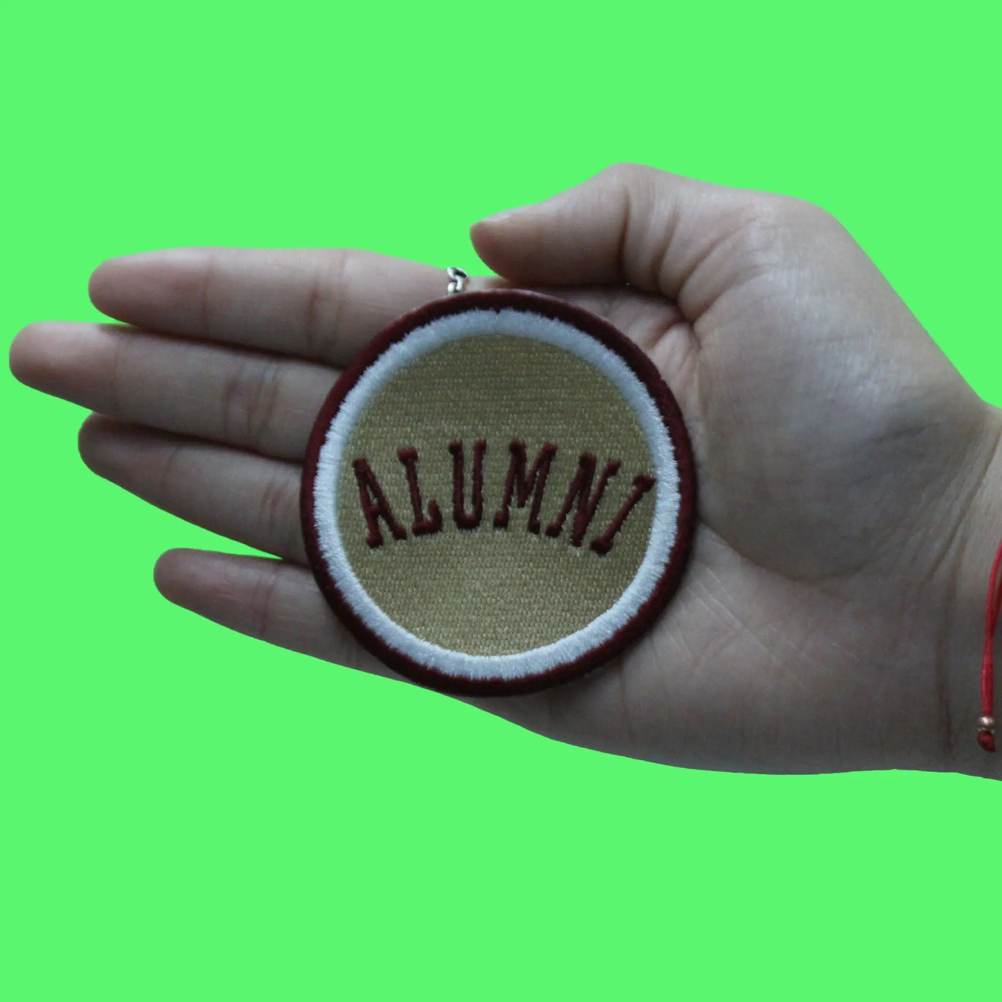 Alumni College Student Patch San Marcos Texas Tan Graduate Embroidered Iron On - Image 2