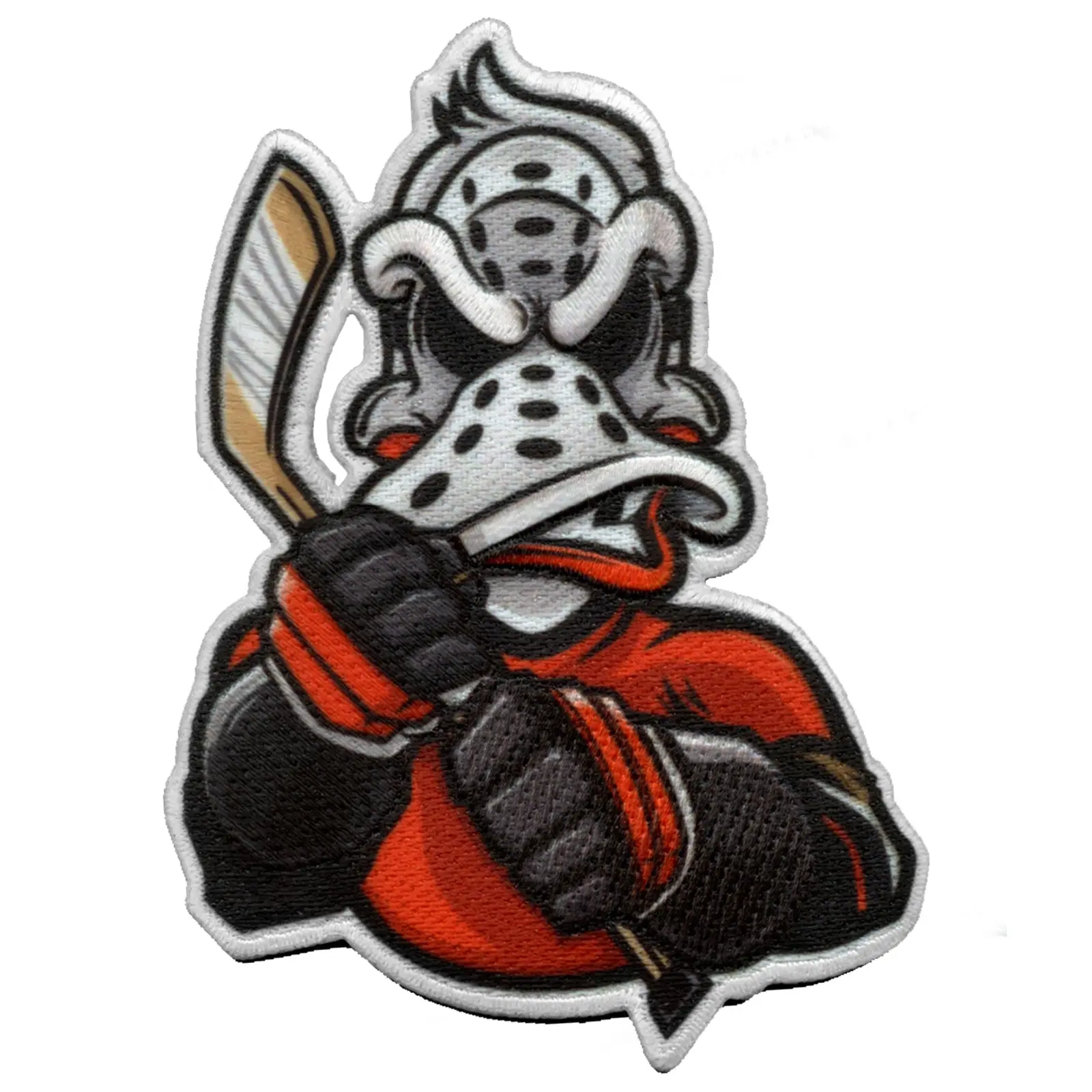 Anaheim California Duck FotoPatch Mascot Hockey Parody Embroidered Iron On