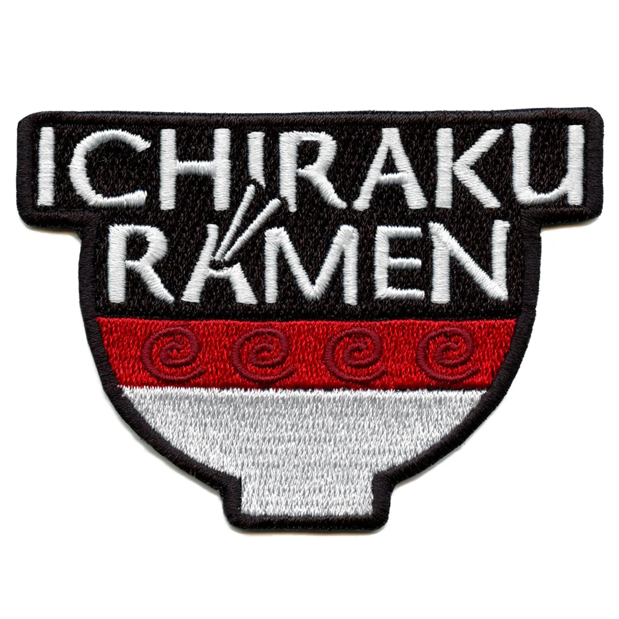 Anime Ichiraku Ramen Noodles Patch Bowl Embroidered Iron On