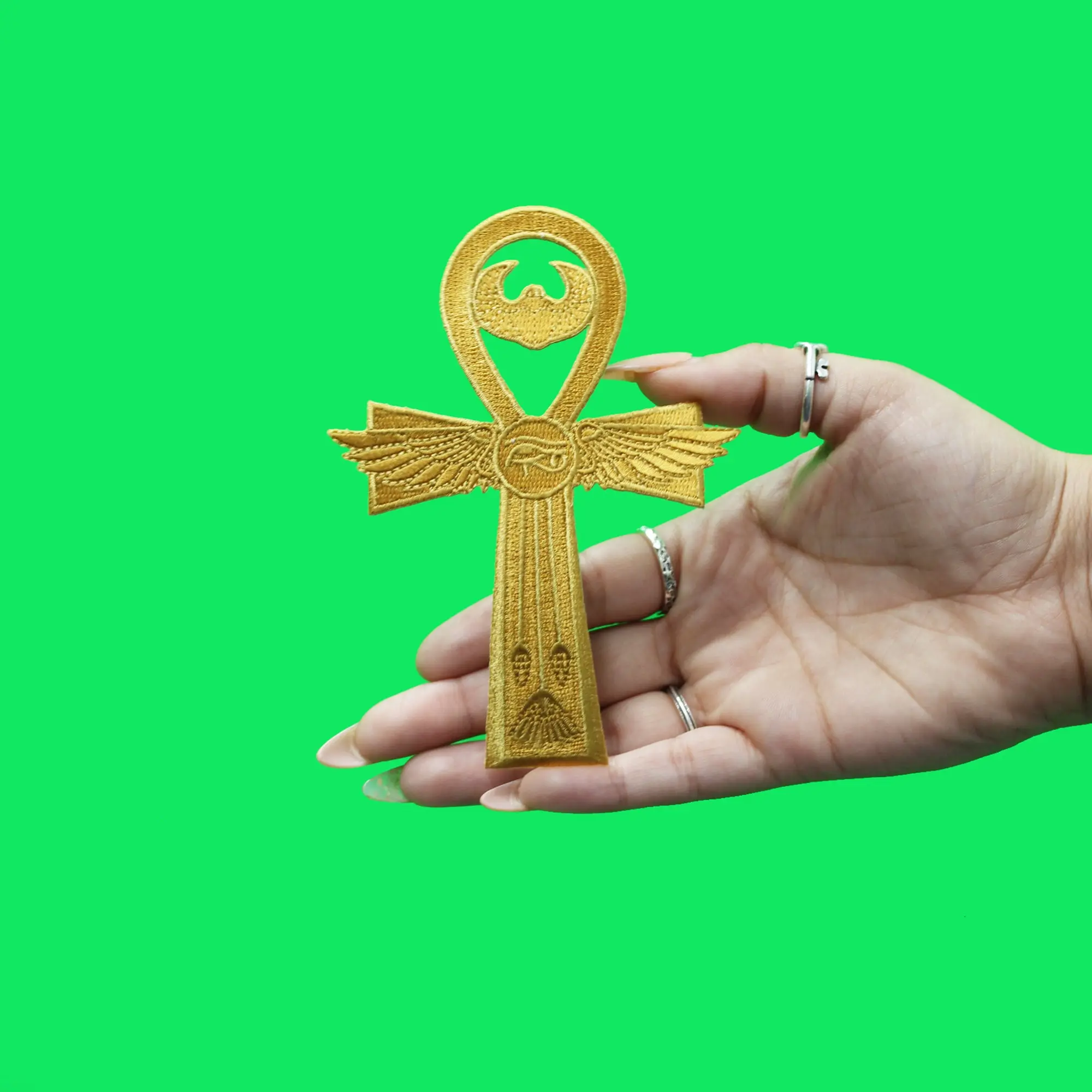 Ankh Egyptian Cross Iron On Patch - Image 2