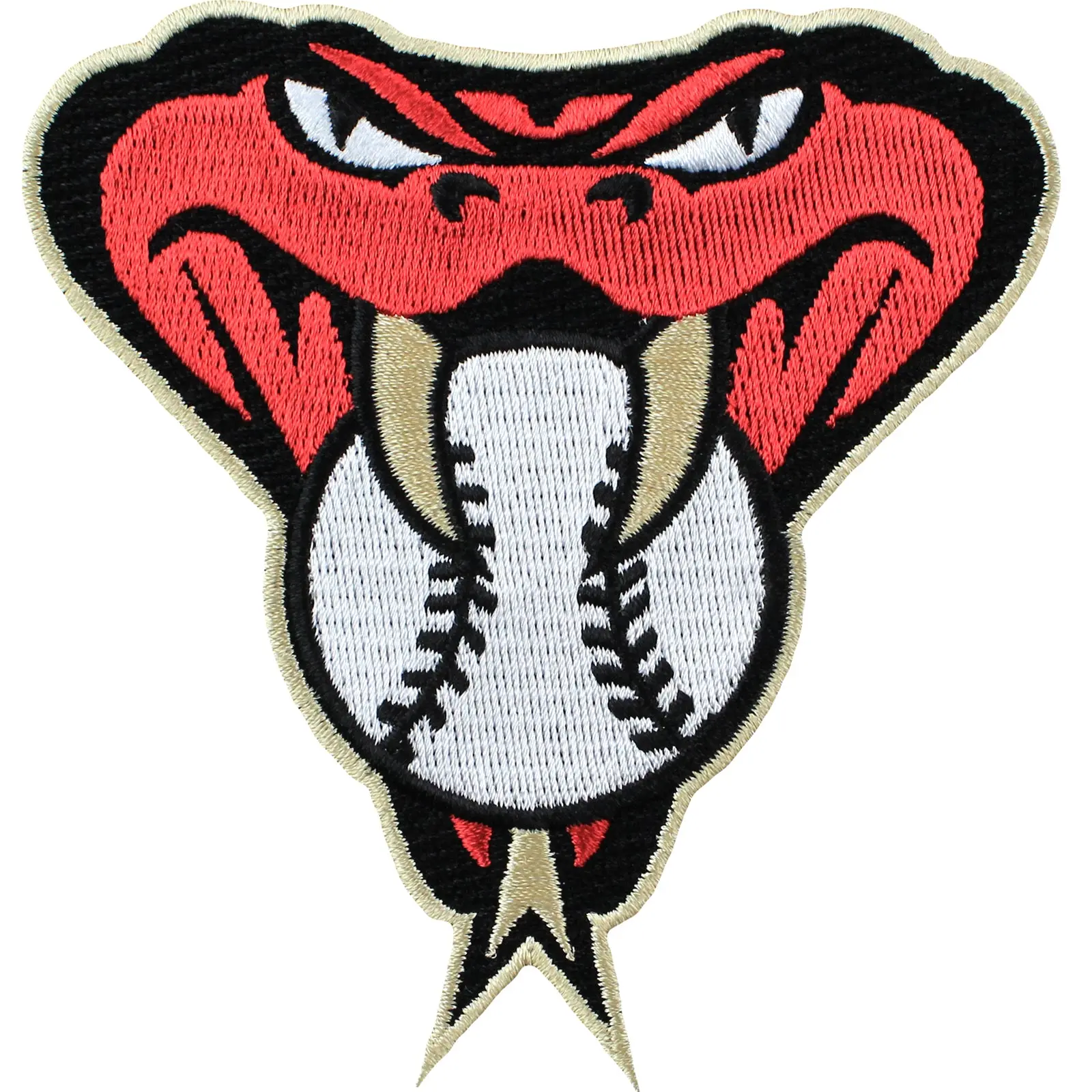 Arizona Diamondbacks Snake Head Patch (Tan Border)