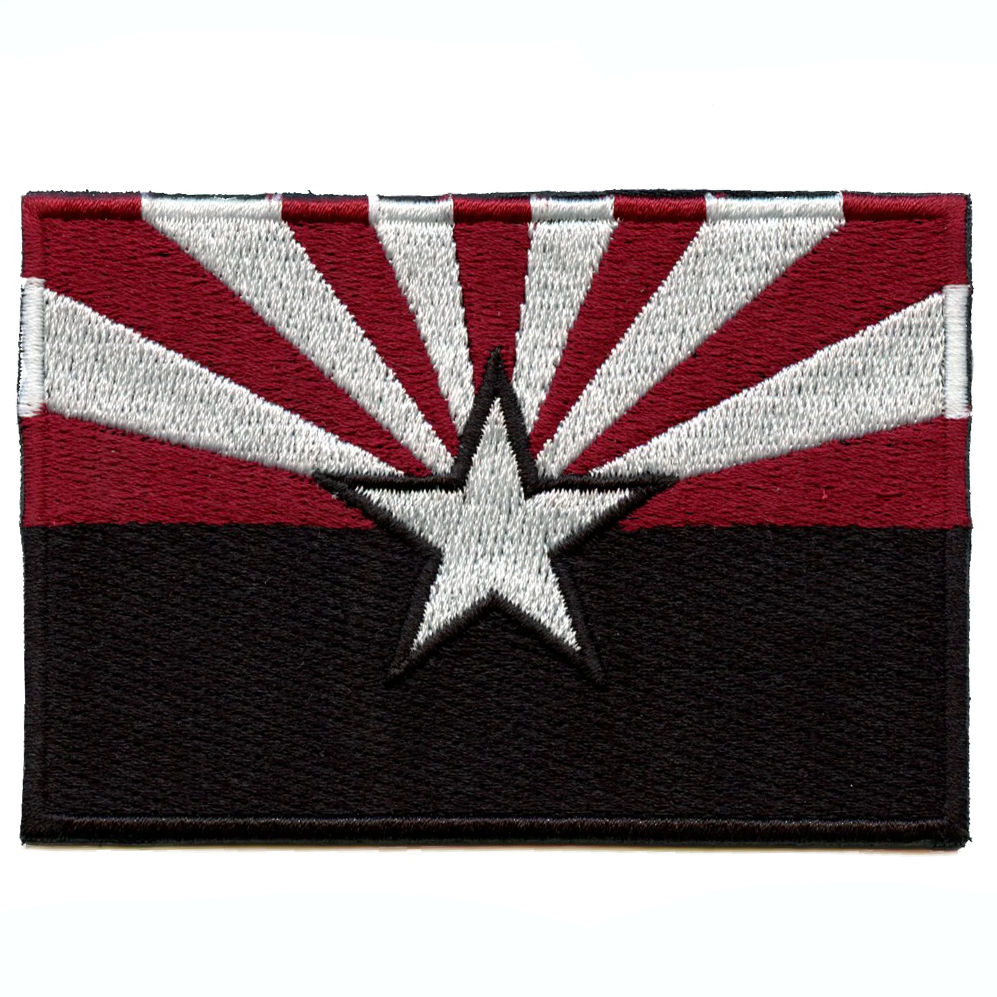 Arizona State Flag Patch Alternate Colors Embroidered Iron-On