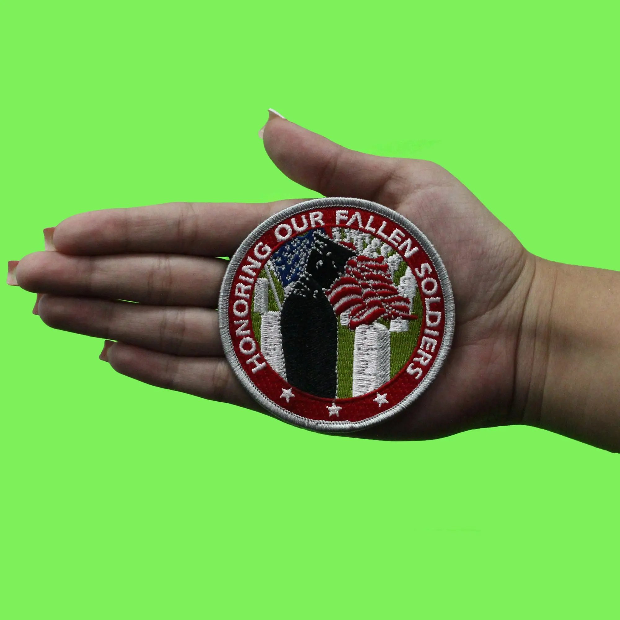 Arlington National Cemetery Patch Honoring Our Fallen Soldiers Embroidered Iron On - Image 3