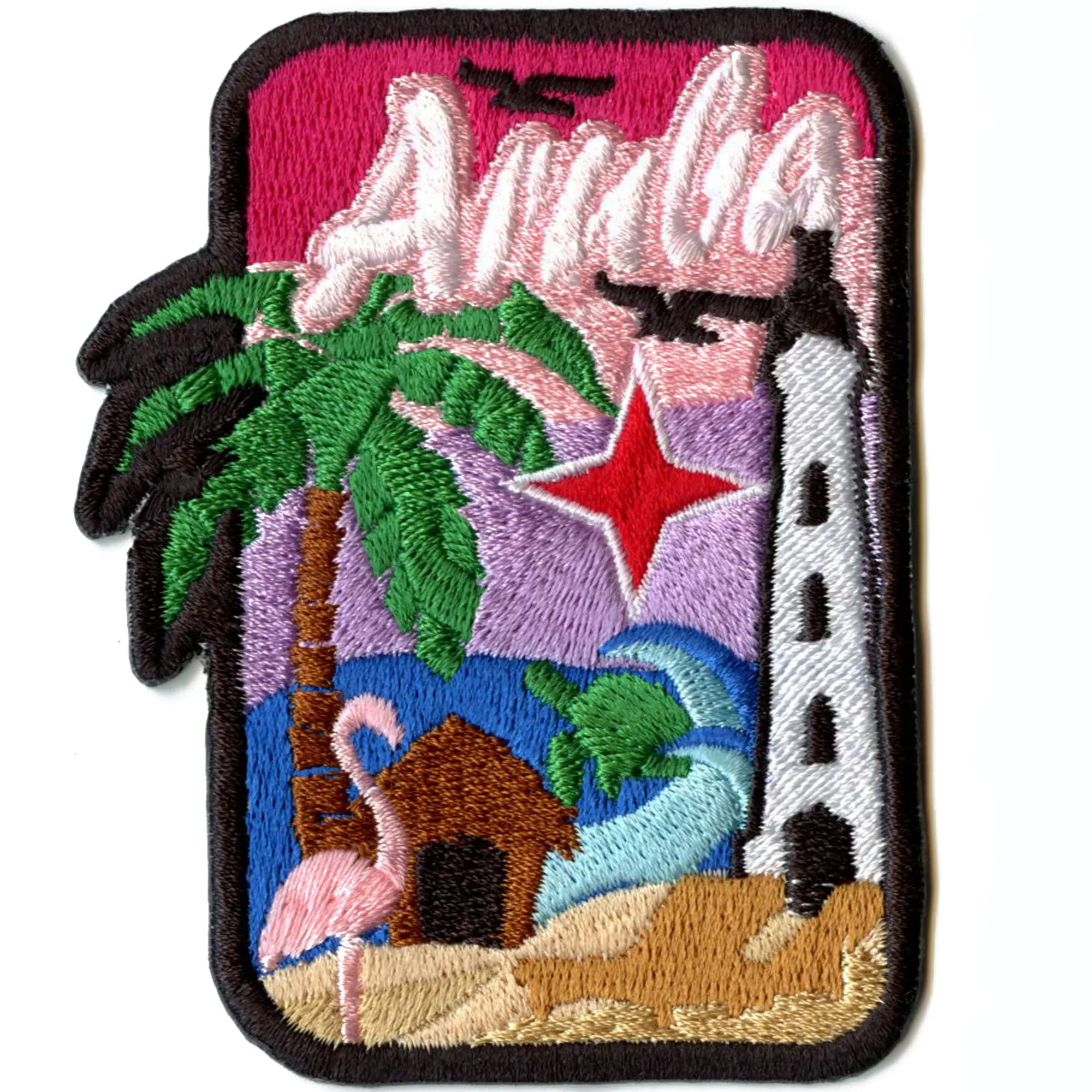 Aruba Country Travel Patch Netherlands Beach Island Embroidered Iron On