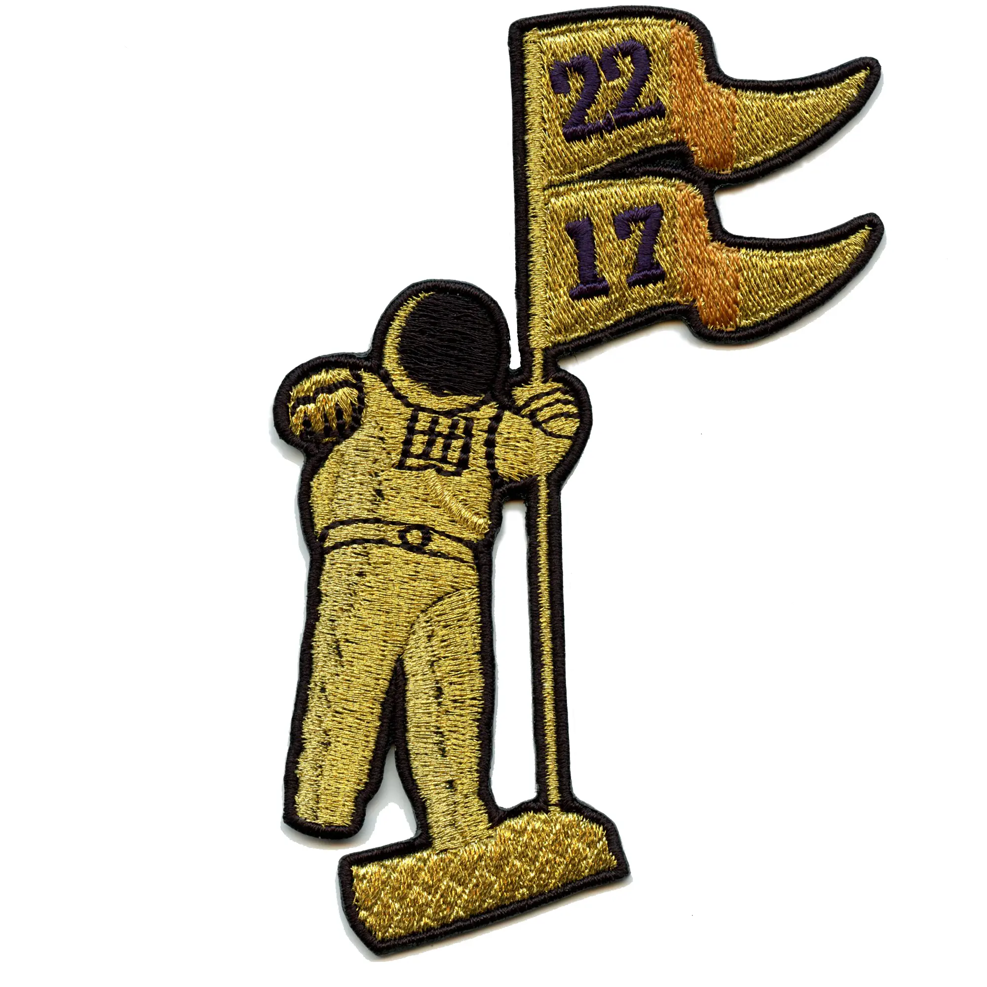 Astronaut Baseball Champ Patch Houston Pennant 2017 2022 Embroidered Iron On - Image 2