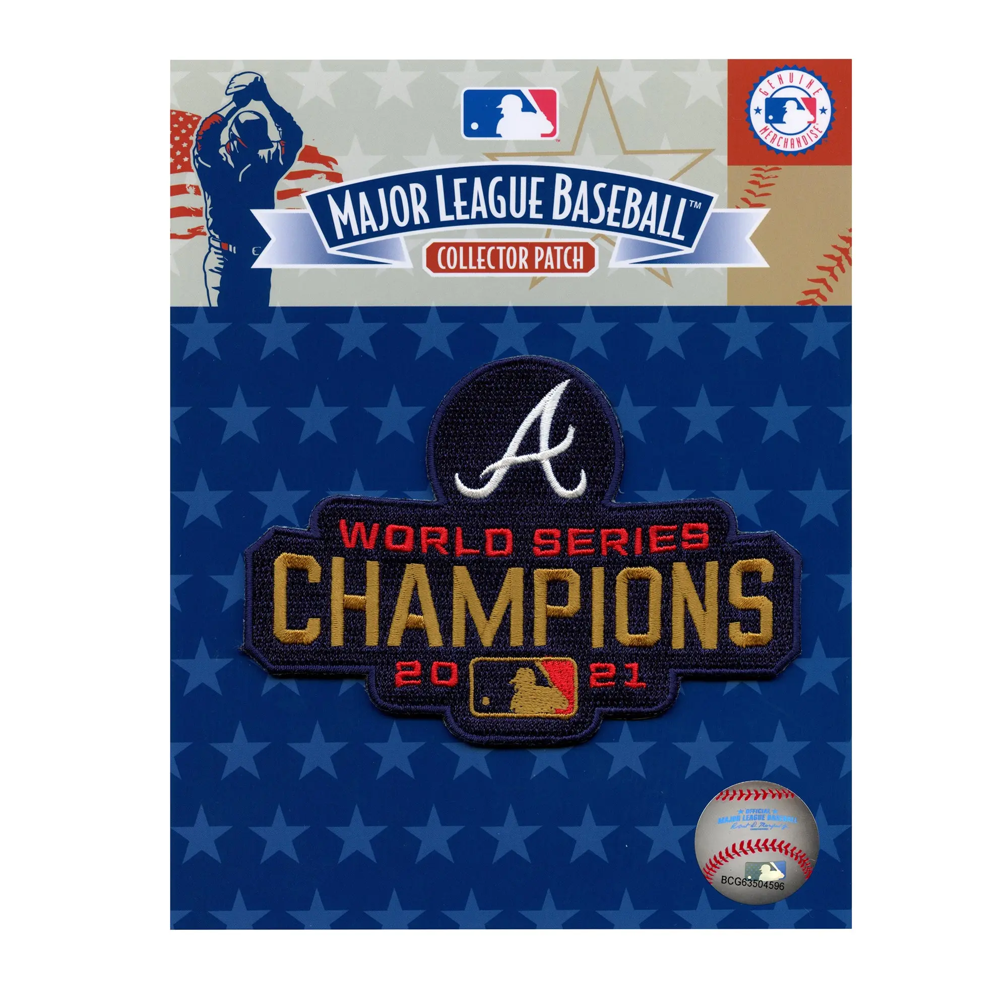 Atlanta Braves 2021 World Series Champions Gold Ceremony Jersey Patch