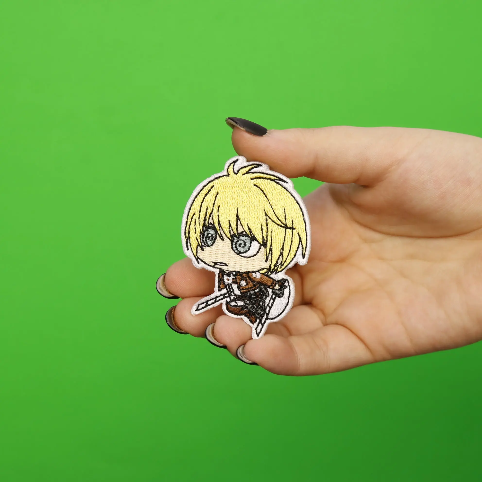 Attack On Titan Anime Armin Embroidered Iron On Patch - Image 2