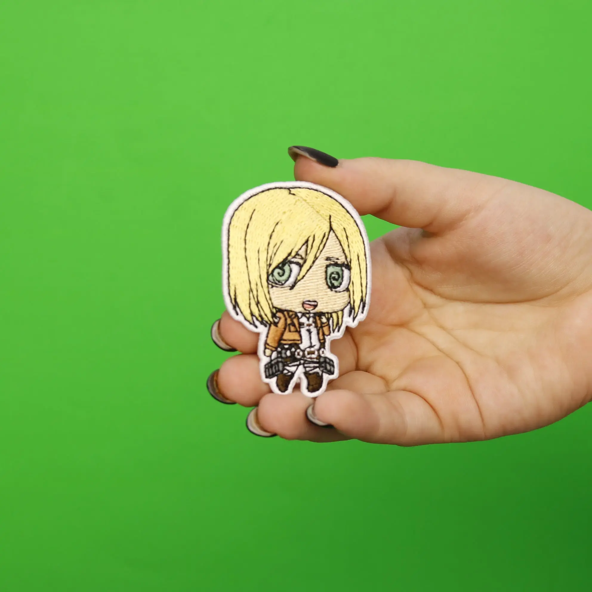 Attack On Titan Anime Christa Embroidered Iron On Patch - Image 2