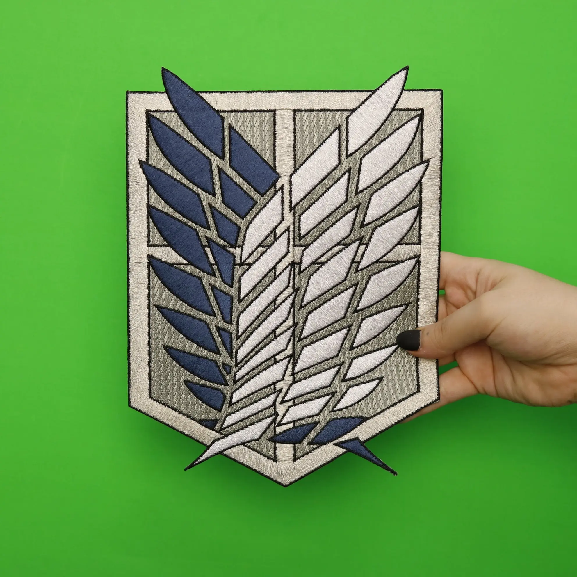 Attack On Titan Anime Freedom Wings Scout Regiment Emblem Iron On Large Back Patch - Image 2
