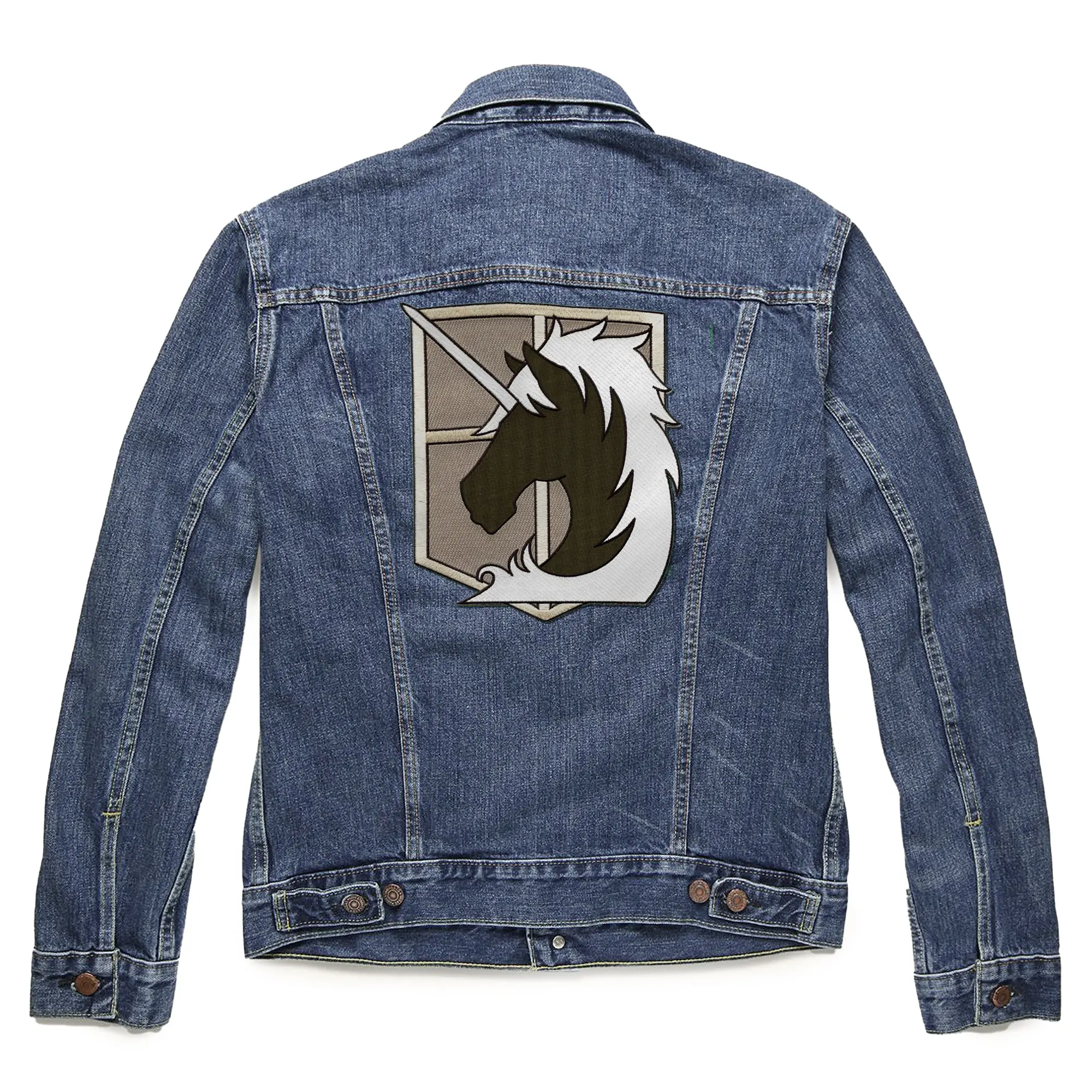 Attack On Titan Military Police Back Patch Shield Large Embroidered Iron - Image 2