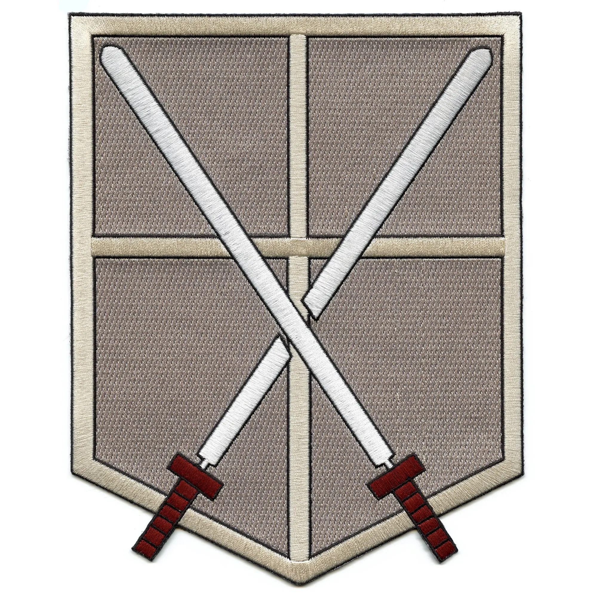 Attack On Titan Trainee Squad Back Patch Shield Large Embroidered Iron