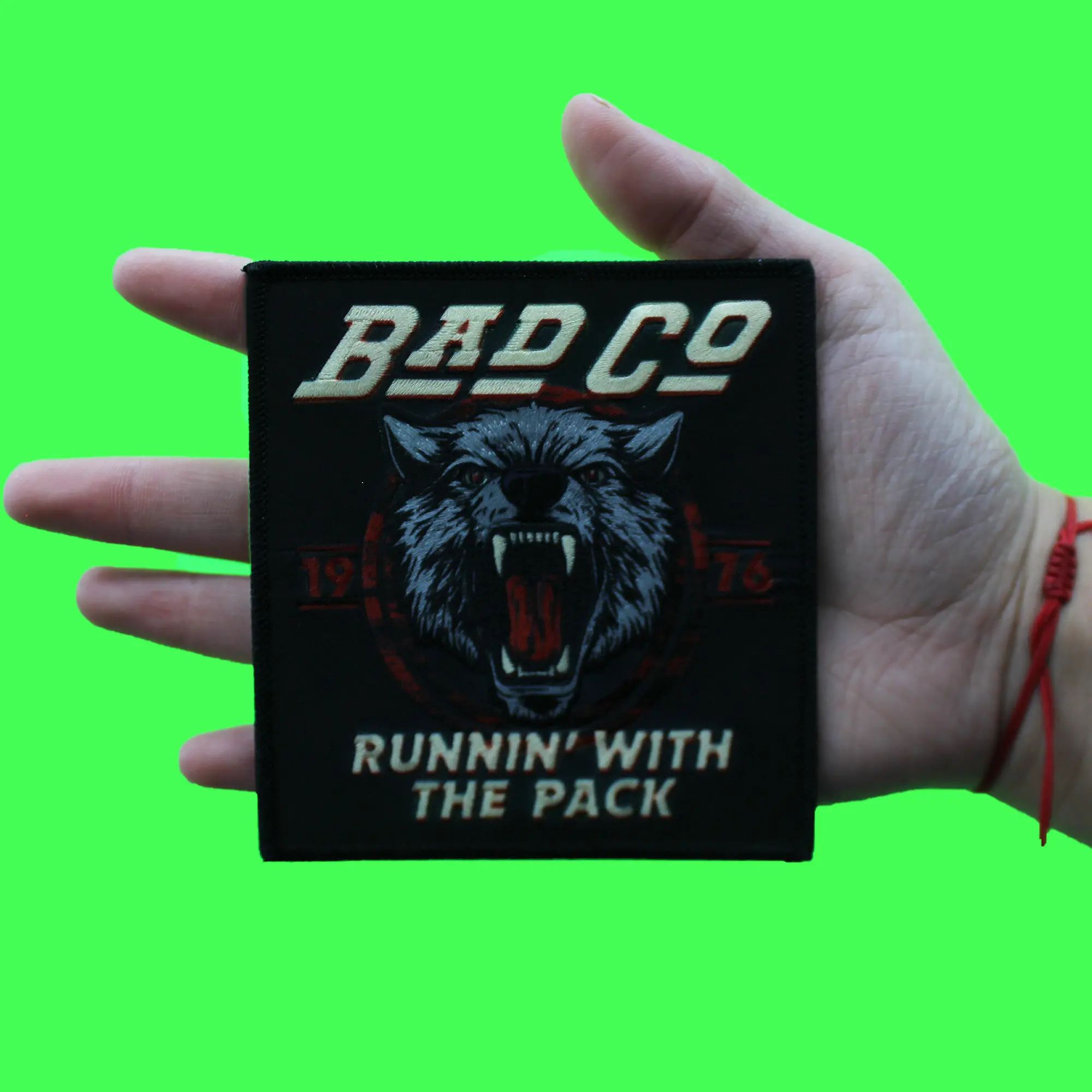 Bad Company Runnin' With The Pack Wolf Patch Classic Rock Sublimated Embroidered Iron On - Image 2